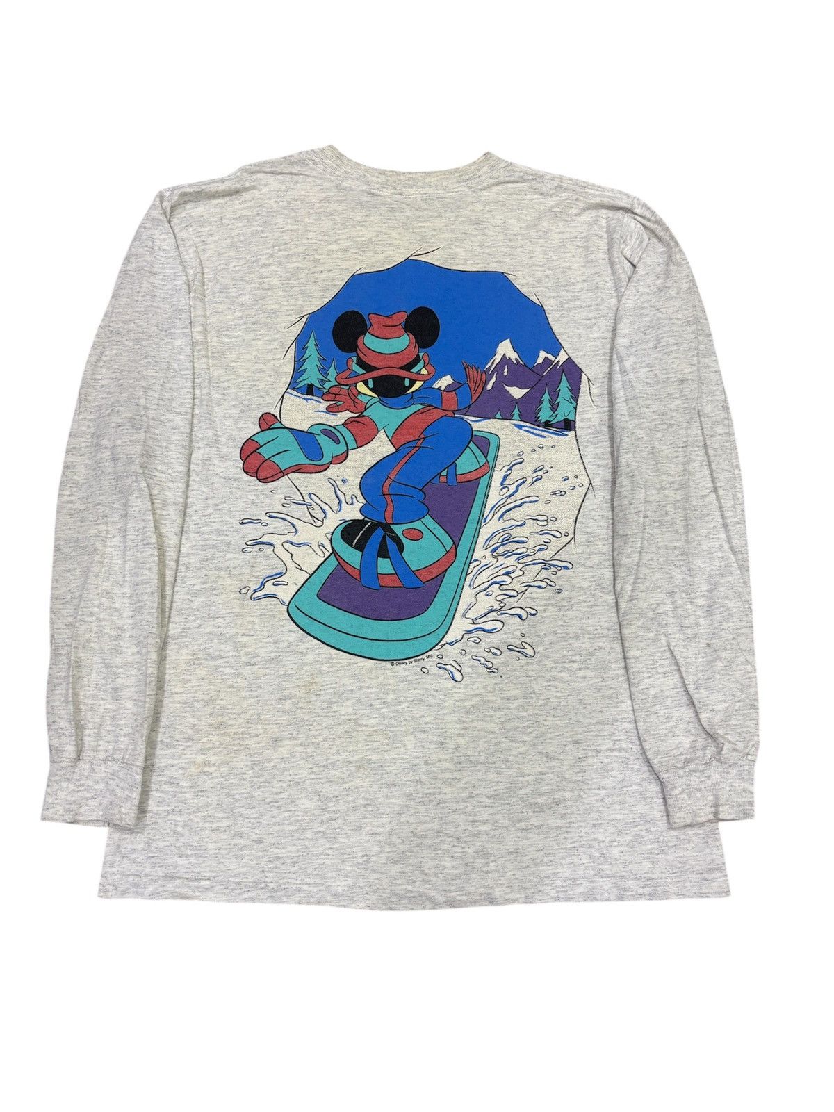 Mickey Mouse × Vintage Vintage Mickey Mouse California Longsleeve Tshirt Size US M / EU 48-50 / 2 - 2 Thumbnail