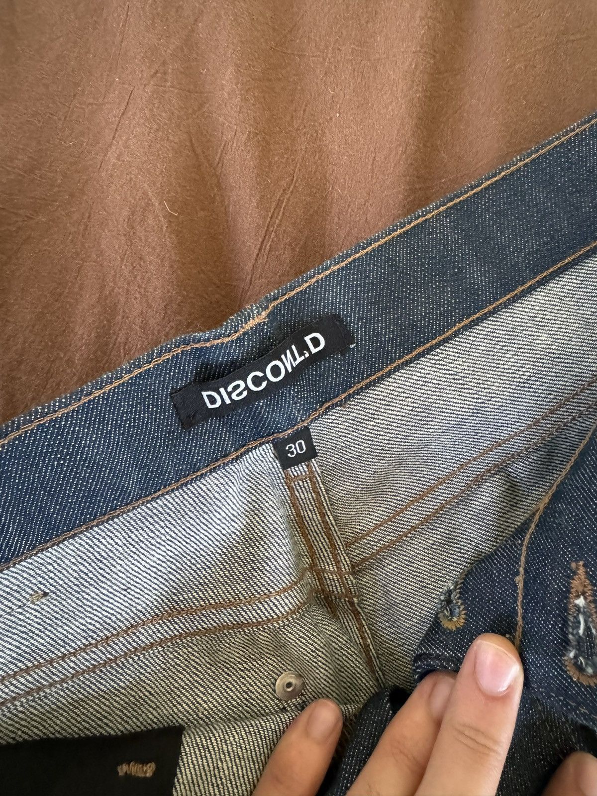 basketcase gallery Discont’d Selvedge Baggy Denim Indigo Sz 30x32 Size US 30 / EU 46 - 4 Thumbnail