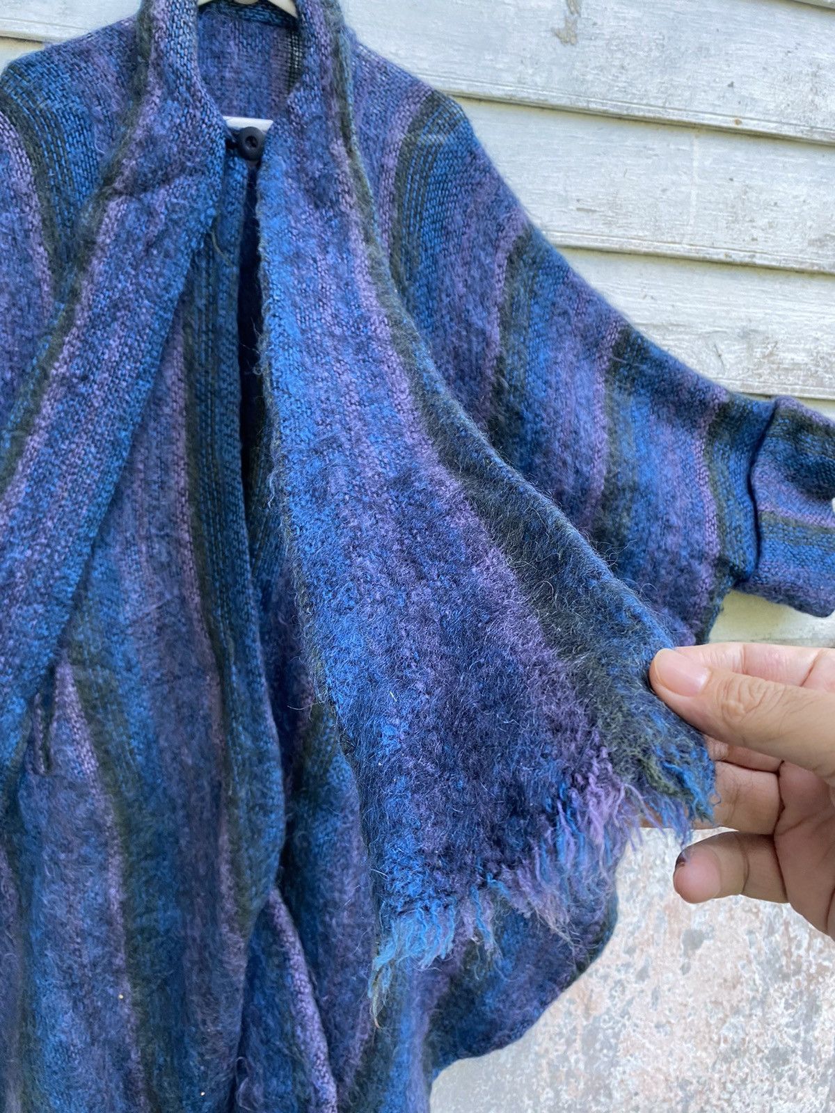 Donegal Tweed Donegal Design Handwoven Mohair Shawl Strap Poncho Size US L / EU 52-54 / 3 - 7 Thumbnail