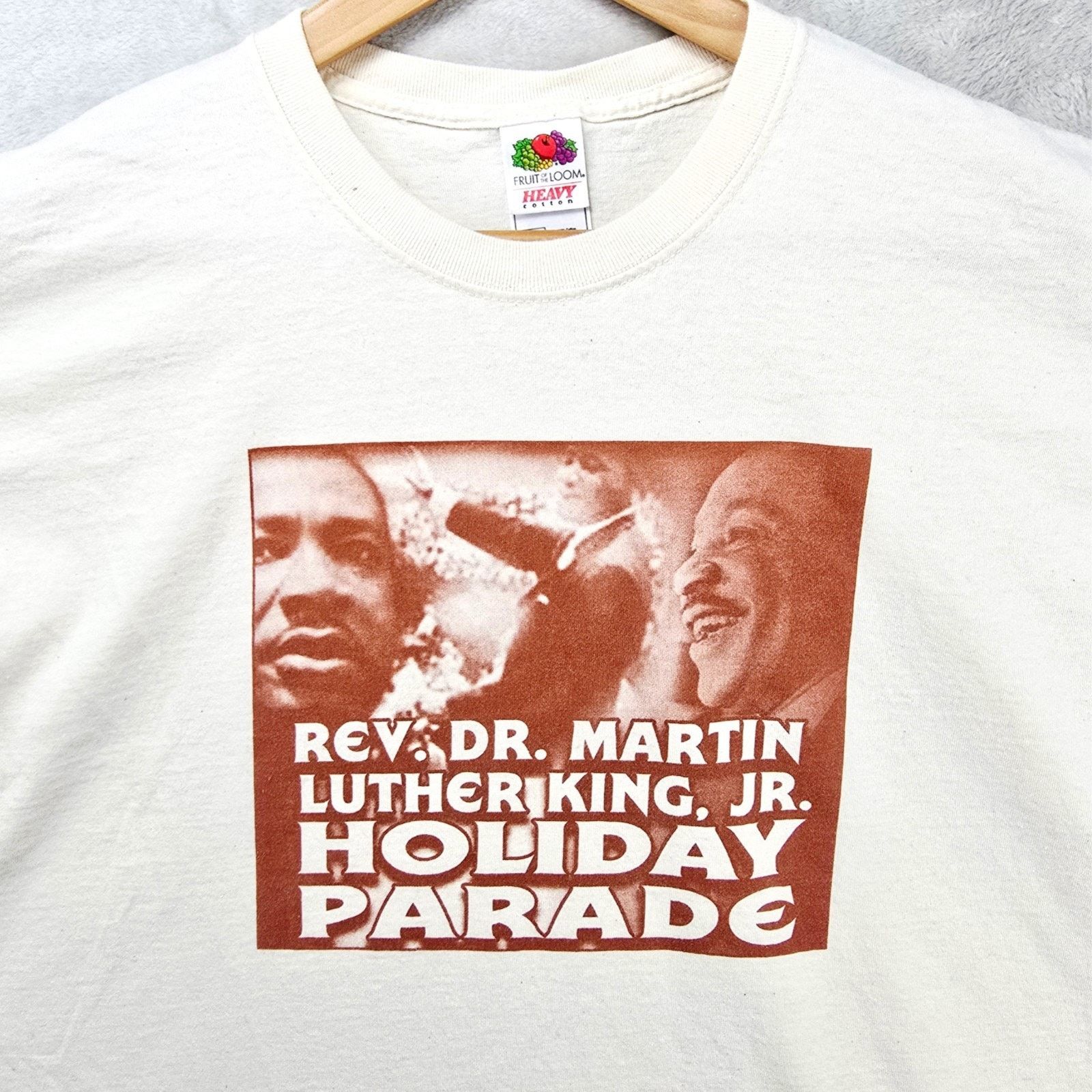 Fruit Of The Loom Martin Luther King Jr Holiday Parade Shirt XL MLK Vintage Size US XL / EU 56 / 4 - 1 Thumbnail