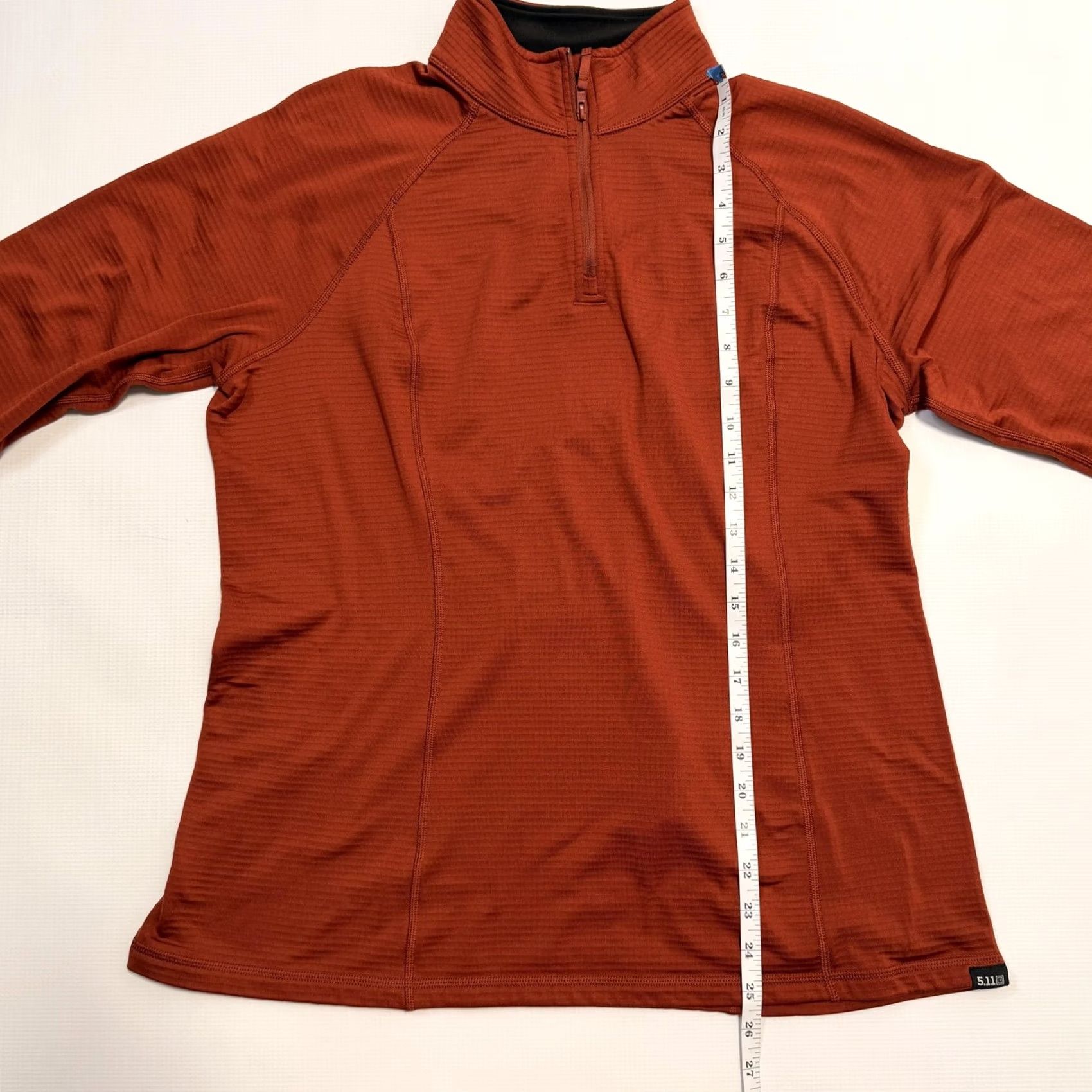 Vintage 5.11 Tactical Stratos Pullover Womens Large Gray Rust 1/4 Zip Base Layer Lot Size L / US 10 / IT 46 - 6 Thumbnail