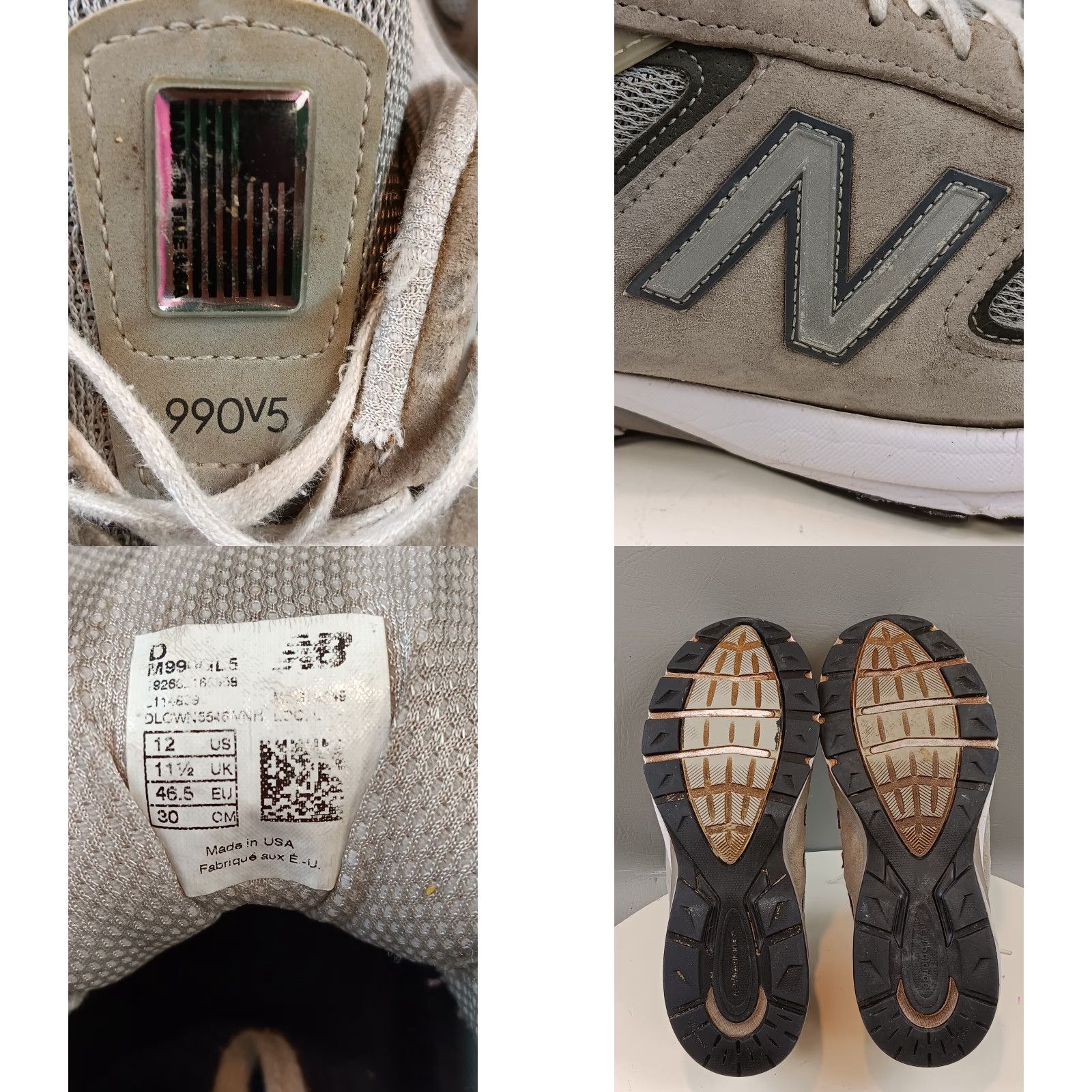 New Balance NEW BALANCE 990v5 Mens Size 12 Gray Low Made in USA ENCAP Sneaker Size ONE SIZE - 11 Thumbnail