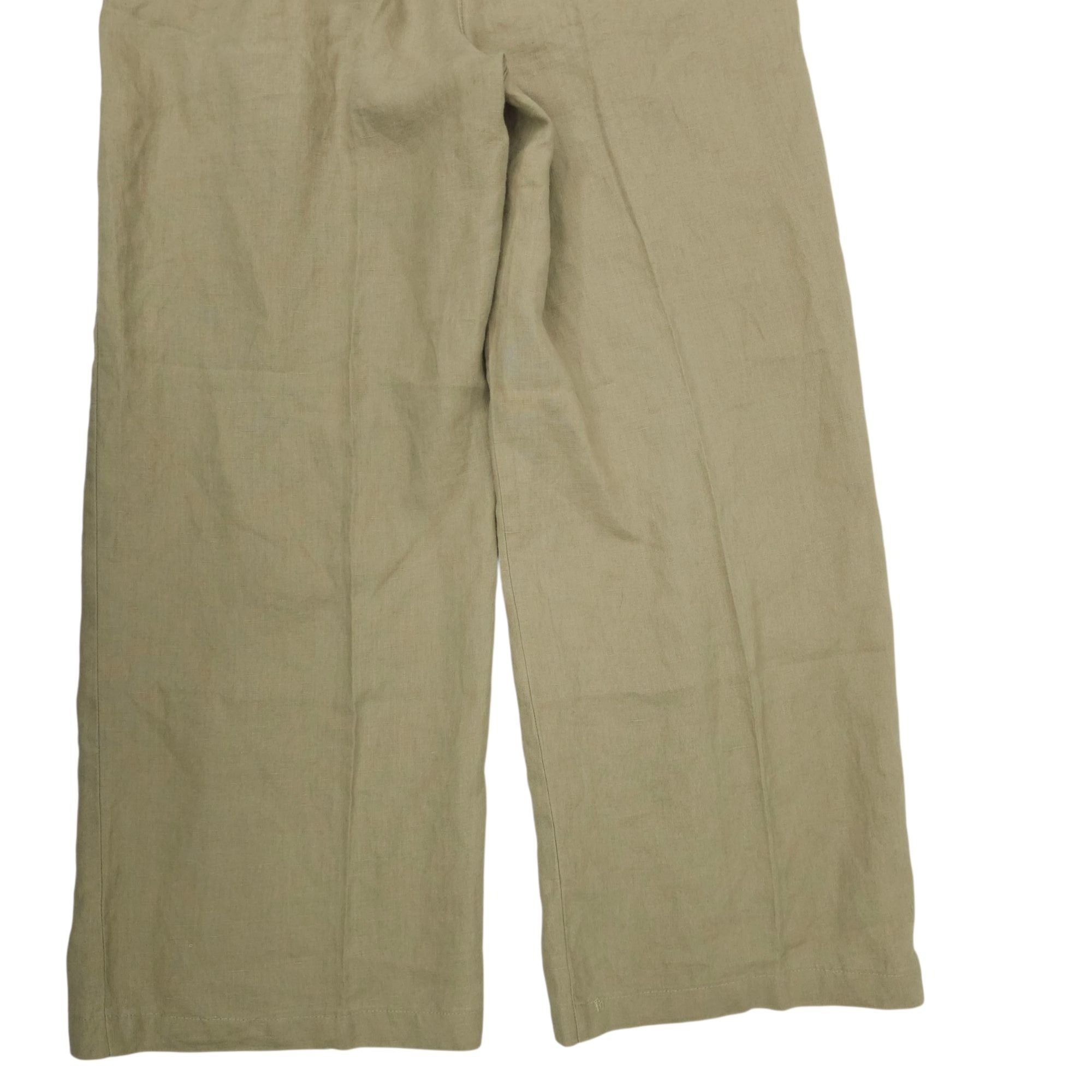 Chicos Chicos Linen Pants Women Size 1 US M/8 MId Rise Wide Leg Sla Size 30" / US 8 / IT 44 - 13 Thumbnail