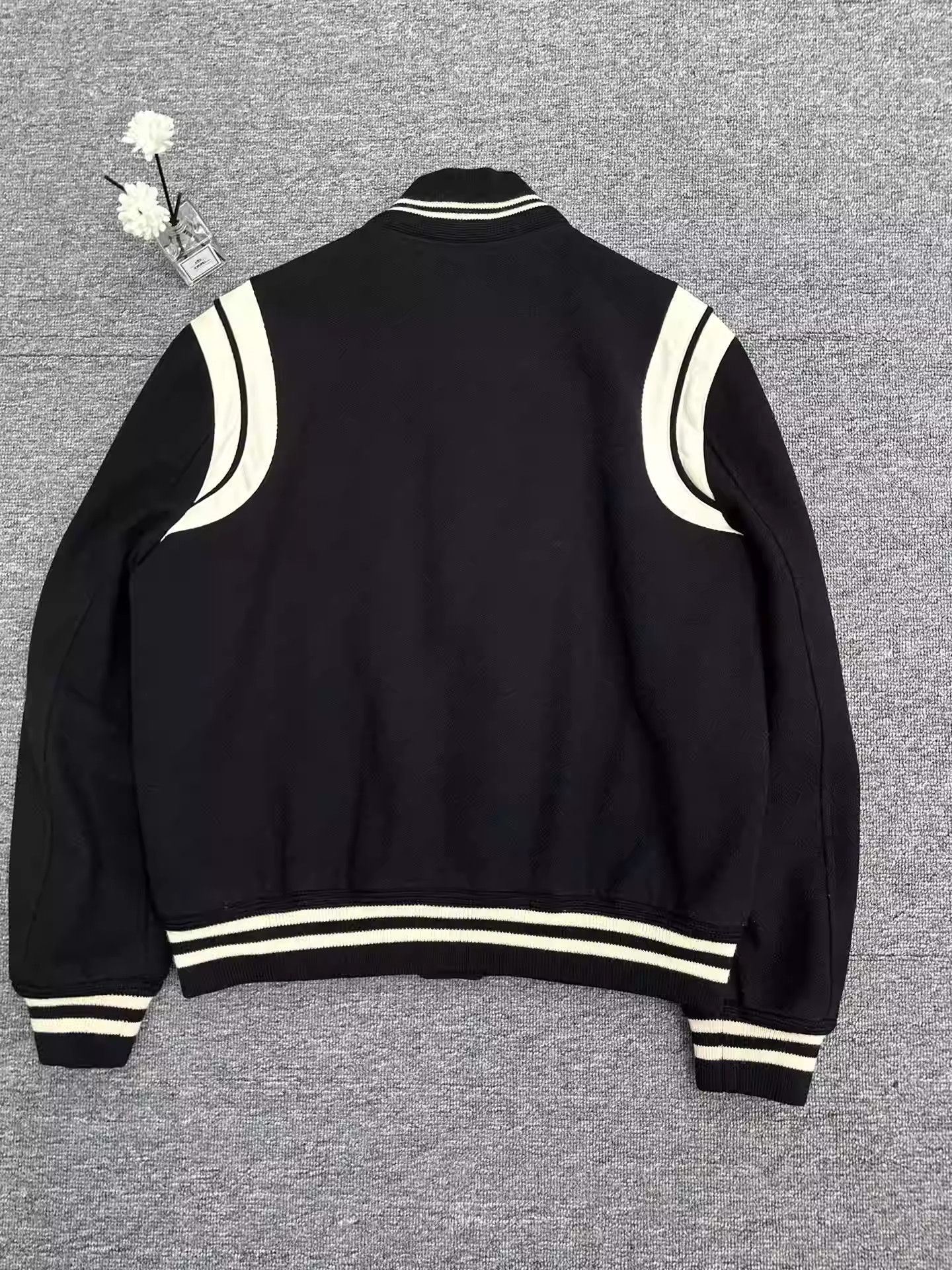 Saint Laurent Paris Saint Laurent Black And White Baseball Jerseys Size US M / EU 48-50 / 2 - 3 Thumbnail