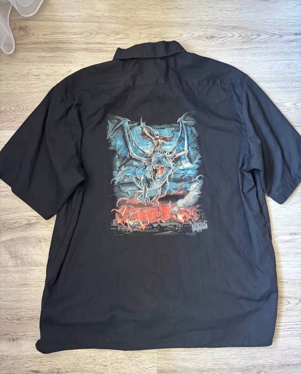 Dickies Dickies 2015 Liquid Blue Skeleton Dragon Shirt 3XL Size US XXL / EU 58 / 5 - 1 Thumbnail