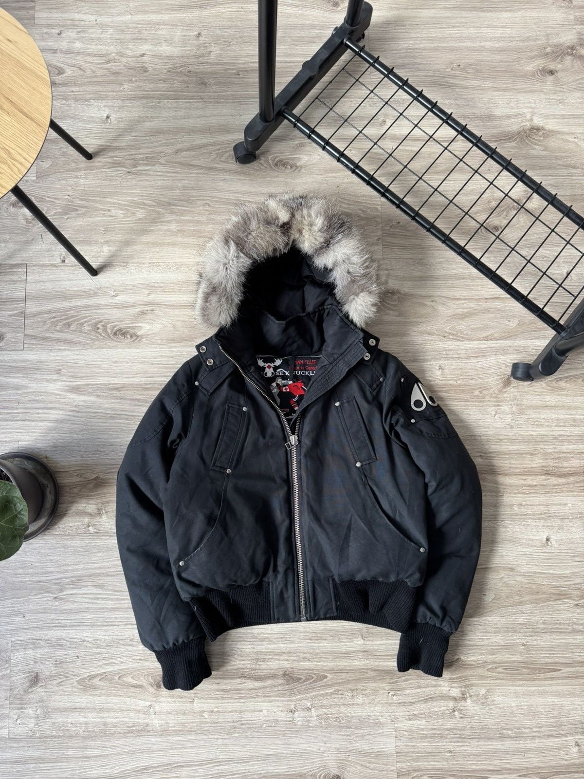 Moose Knuckles Moose Knuckles Black Debbie Bomber Jacket Women’s Size L / US 10 / IT 46 - 1 Thumbnail