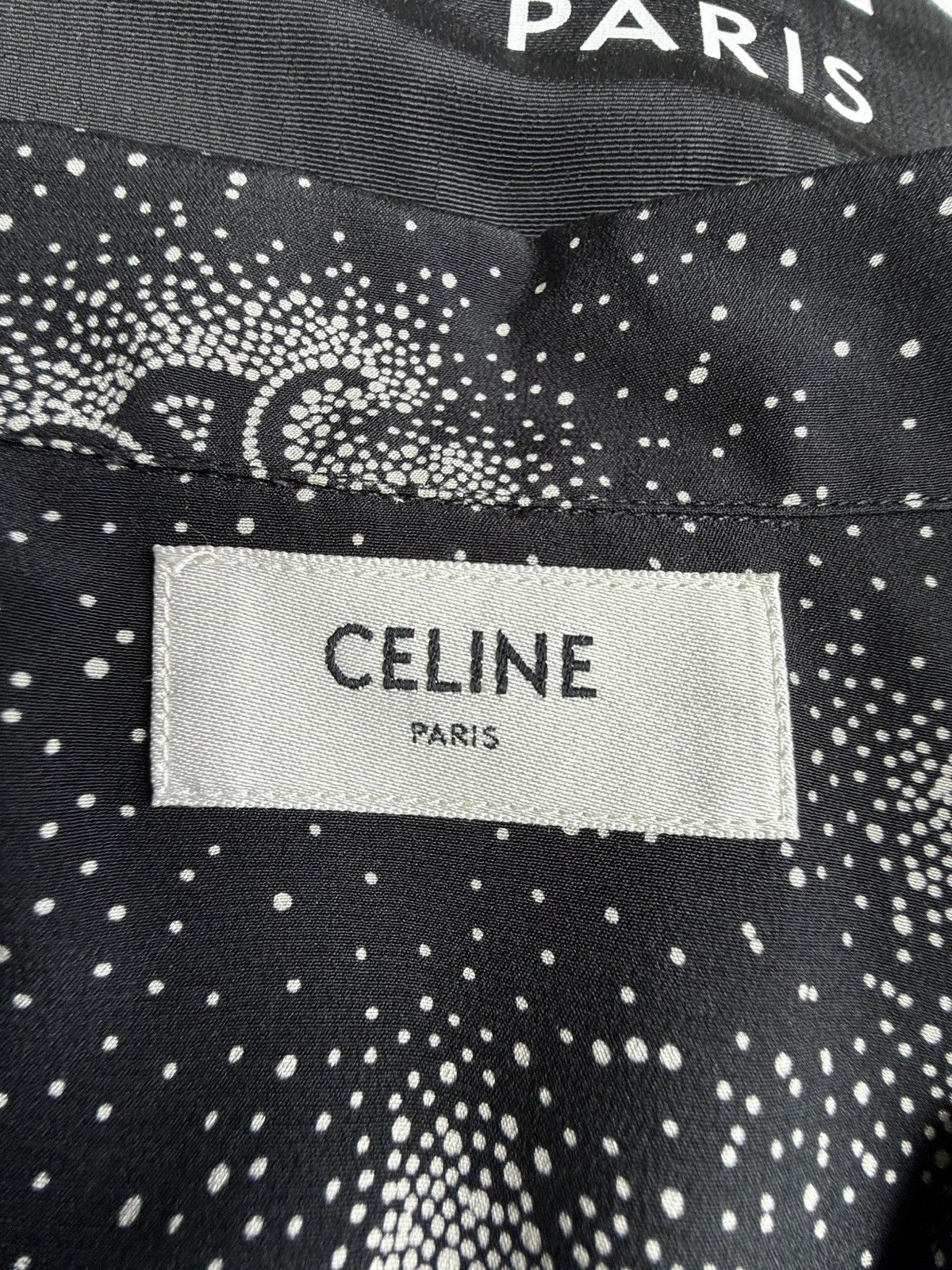 Celine $1.45k SS25 Celine 💯% silk Hawaiian shirt Hedi 39 sample Size US M / EU 48-50 / 2 - 22 Thumbnail