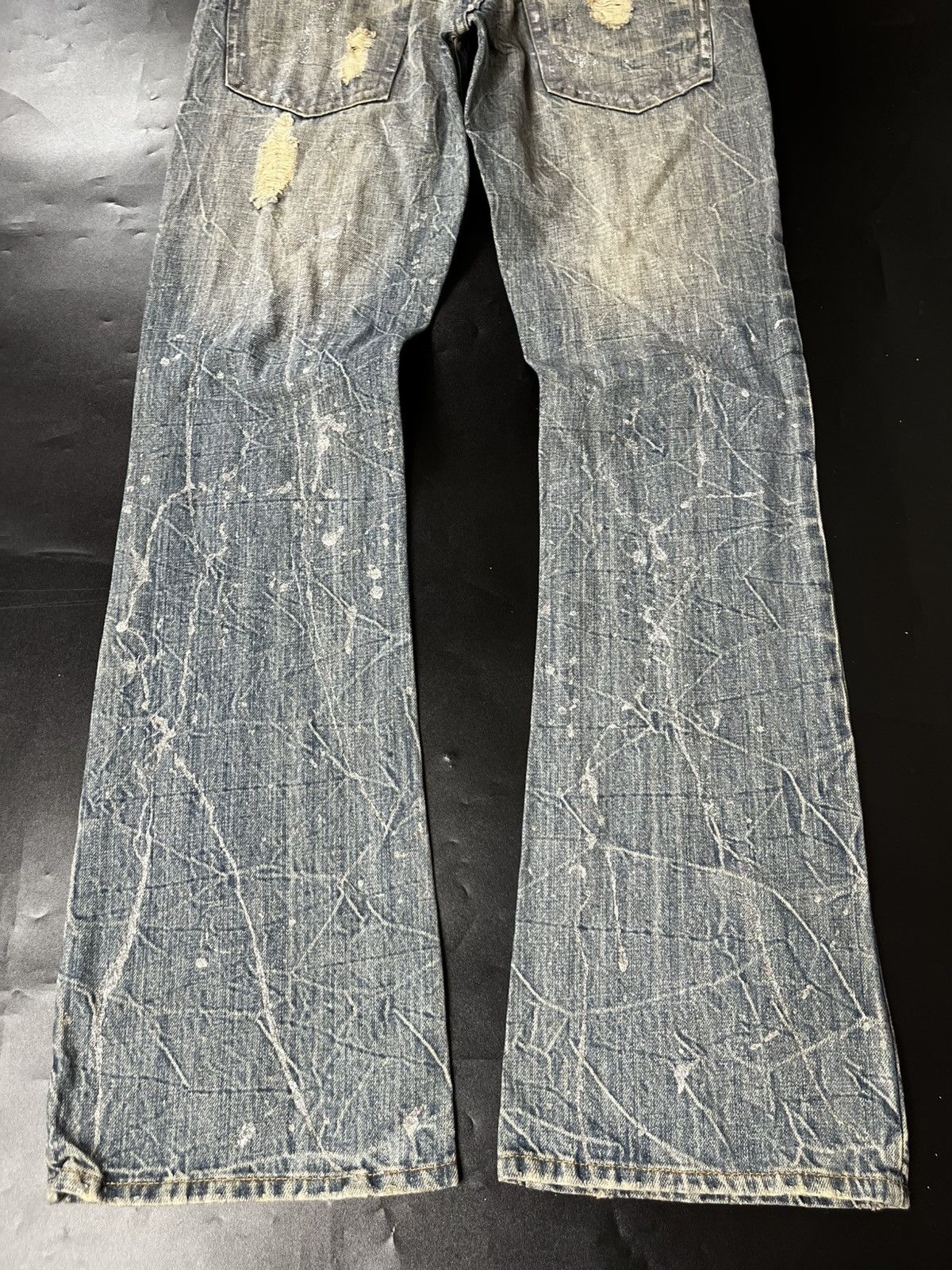 If Six Was Nine × Japanese Brand Midas Distressed Crash flare demin Size US 30 / EU 46 - 4 Thumbnail