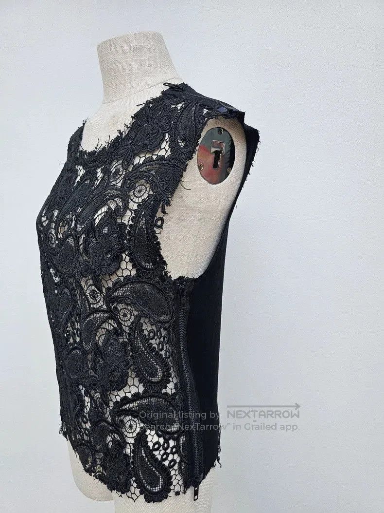 Ann Demeulemeester Ann Demeulemeester Lace Sleeveless Top. Size US M / EU 48-50 / 2 - 5 Thumbnail