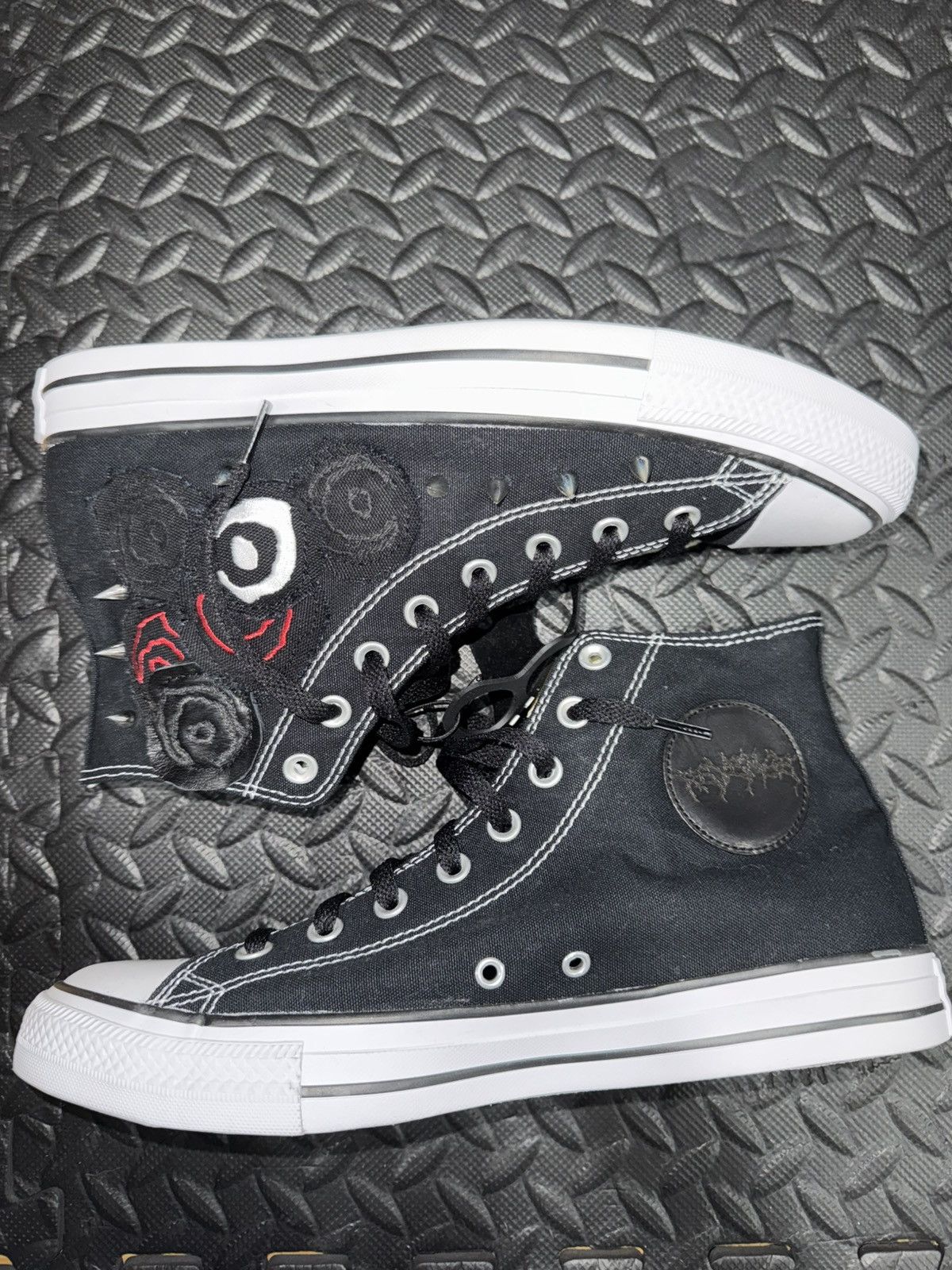 Revenge REVENGE X ACTUALHATE EYE PATCH STUDDED CONVERSE Size US 10 / EU 43 - 3 Thumbnail