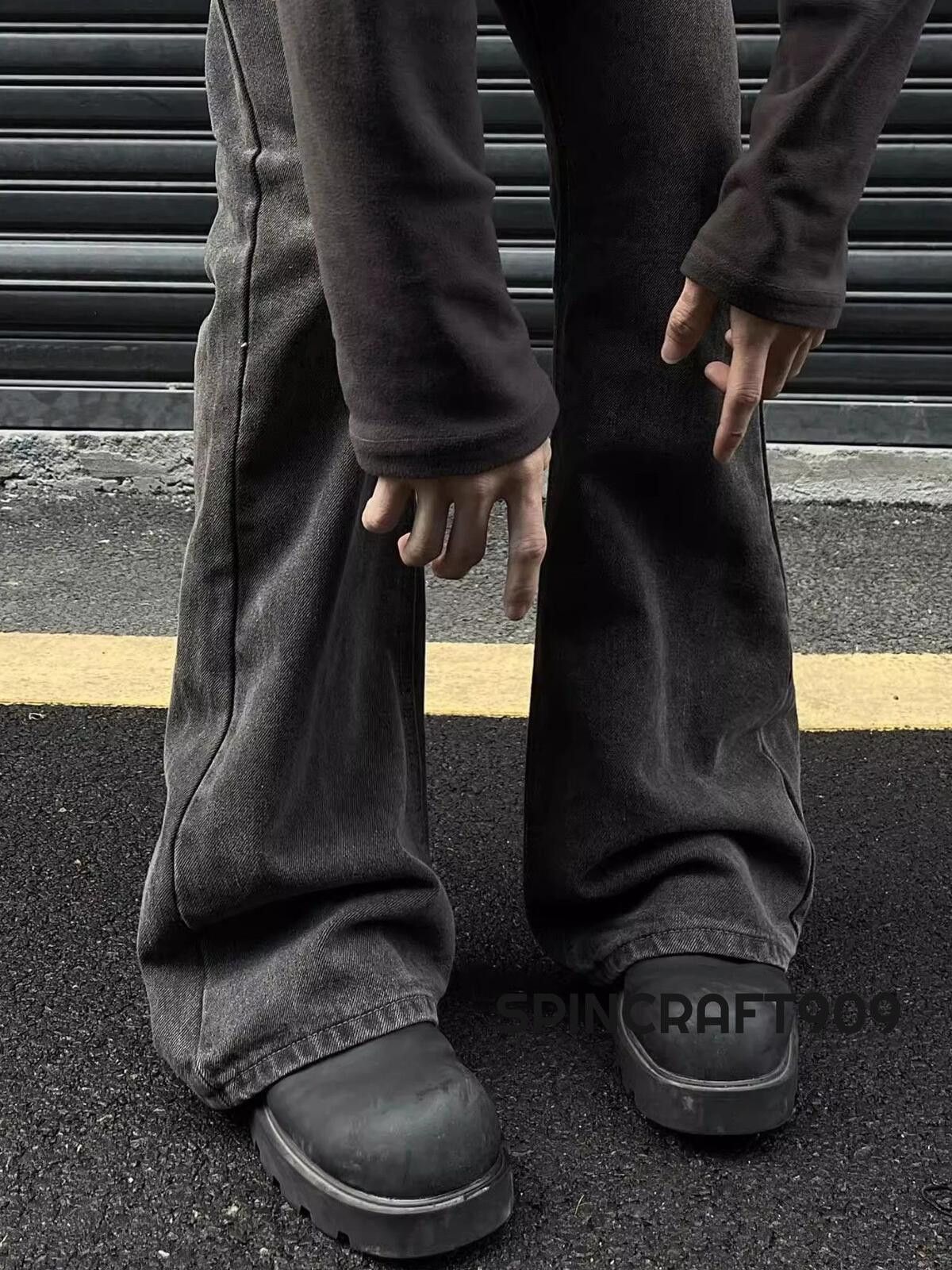 Jean Stacked Flare Denim Jeans Size US 32 / EU 48 - 5 Thumbnail