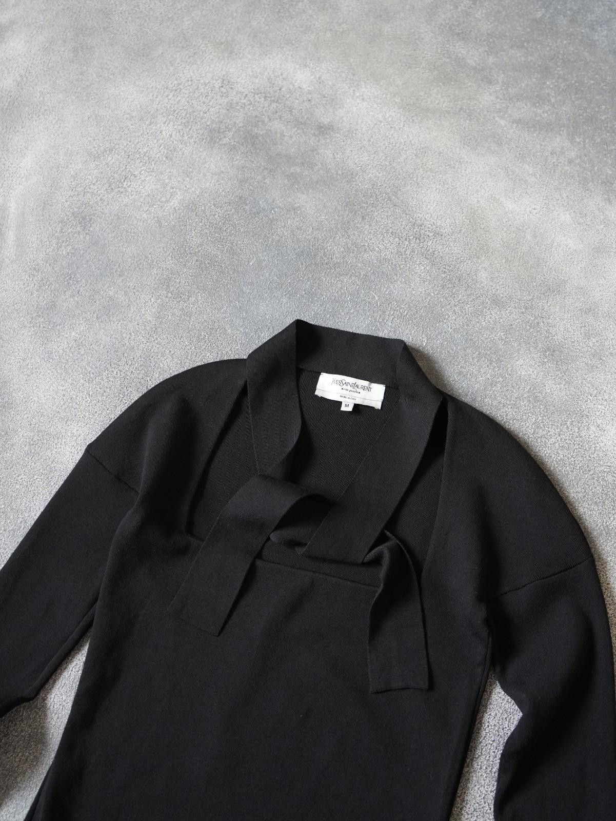 Saint Laurent Paris 2000s Yves Saint Laurent By Tom Ford Tie Cropped Top Size M / US 6-8 / IT 42-44 - 9 Thumbnail