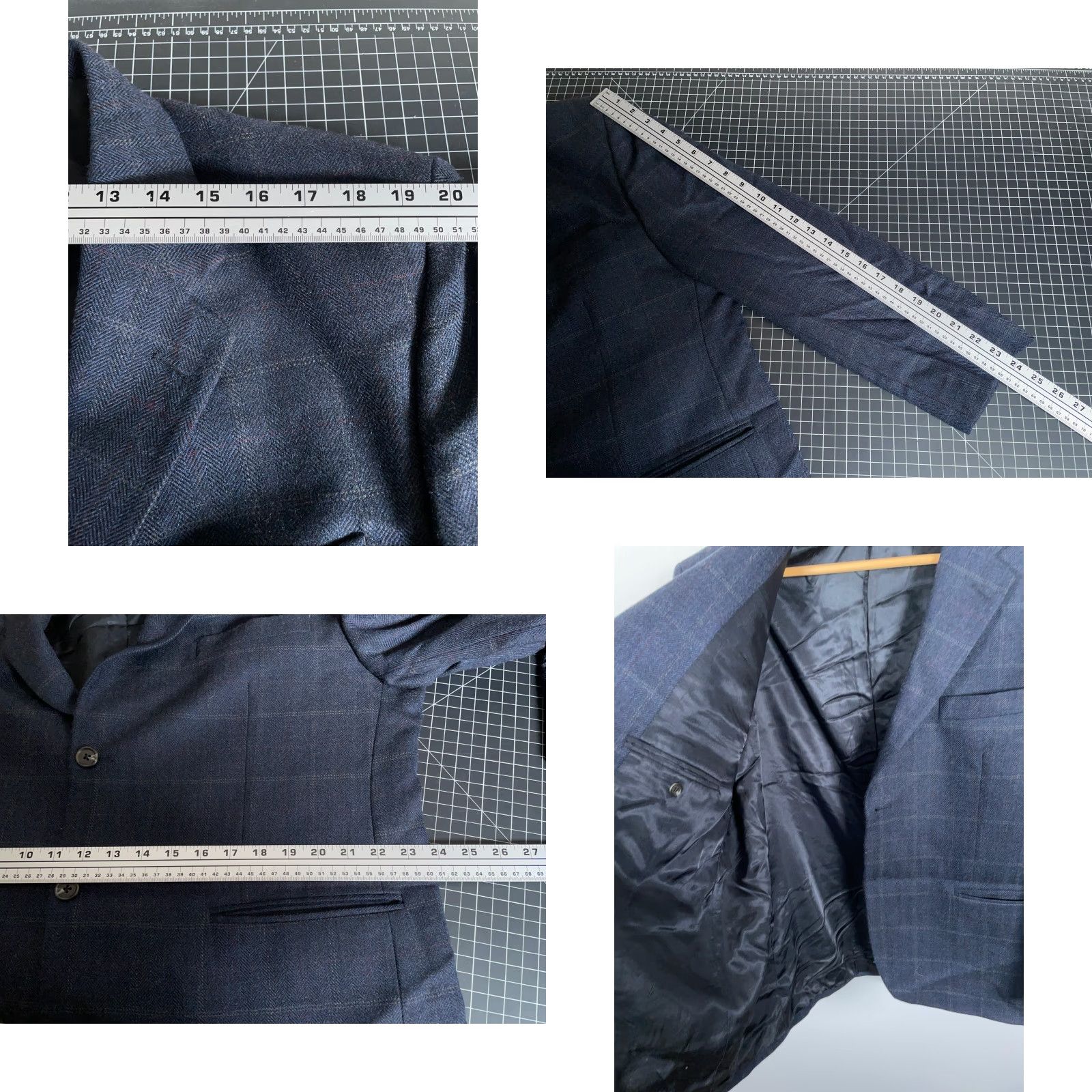 Ralph Lauren Lauren Ralph Lauren Blazer Men 44 Short Dark Blue Wool Notch Lapel Two-Button Single-Breasted Size US 44 / EU 60 - 8 Thumbnail