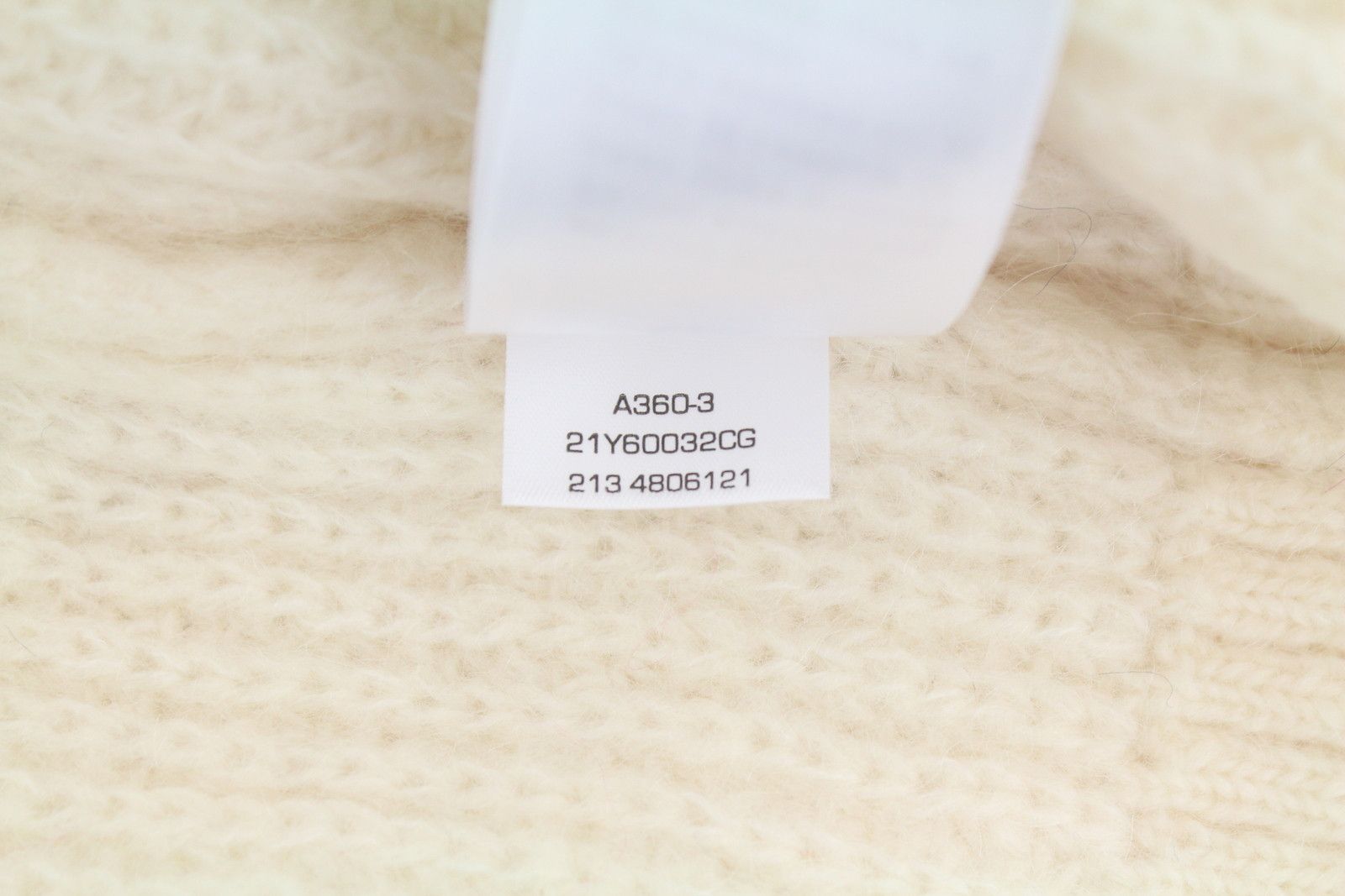 Gant MOHAIR C-NECK XL Cream Wool Blend Jumper 87229 Size XL / US 12-14 / IT 48-50 - 11 Thumbnail