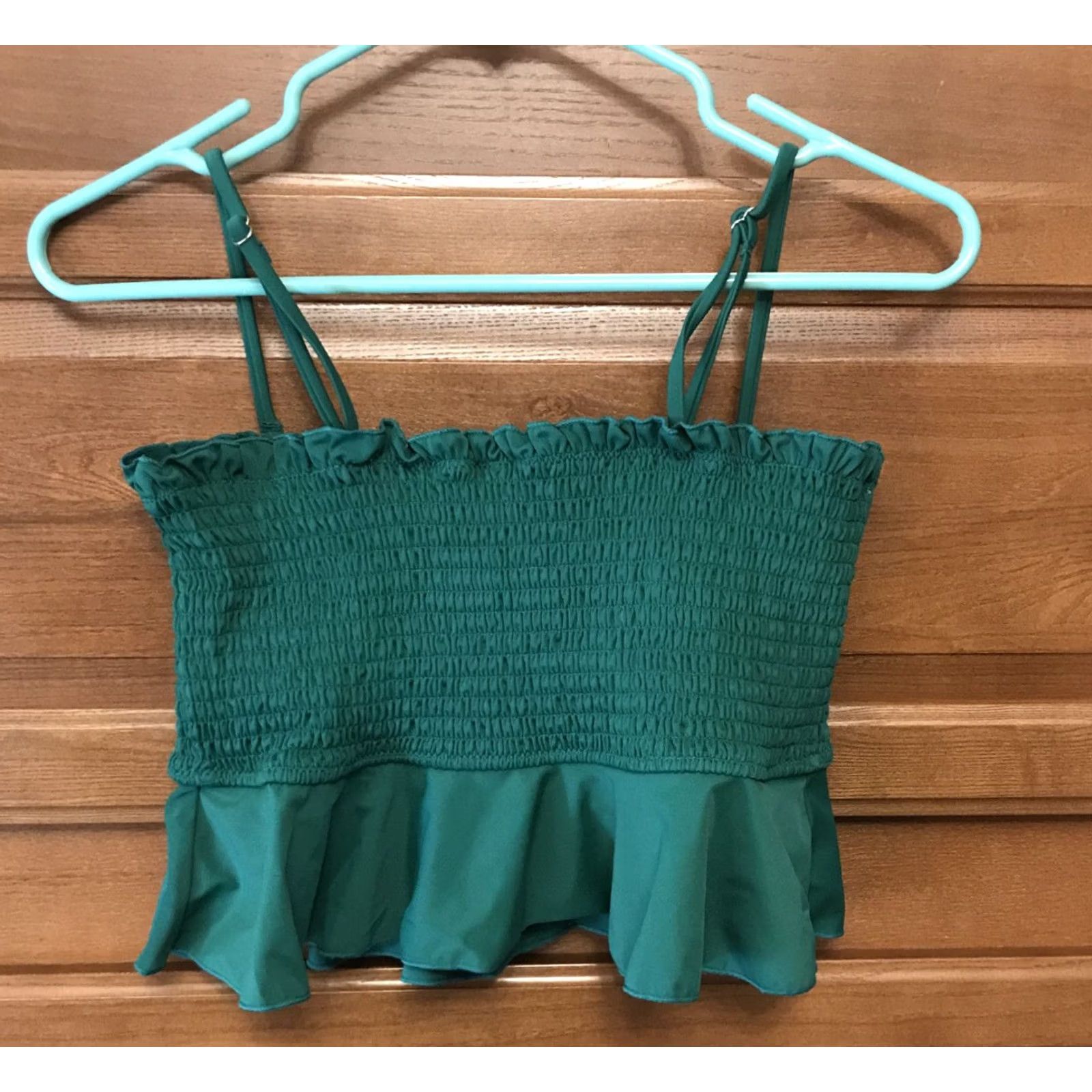 Shein SheIn Top Womens Green Bikini Jrs Med bottom piece white swimsuit K20 Size M / US 6-8 / IT 42-44 - 2 Thumbnail
