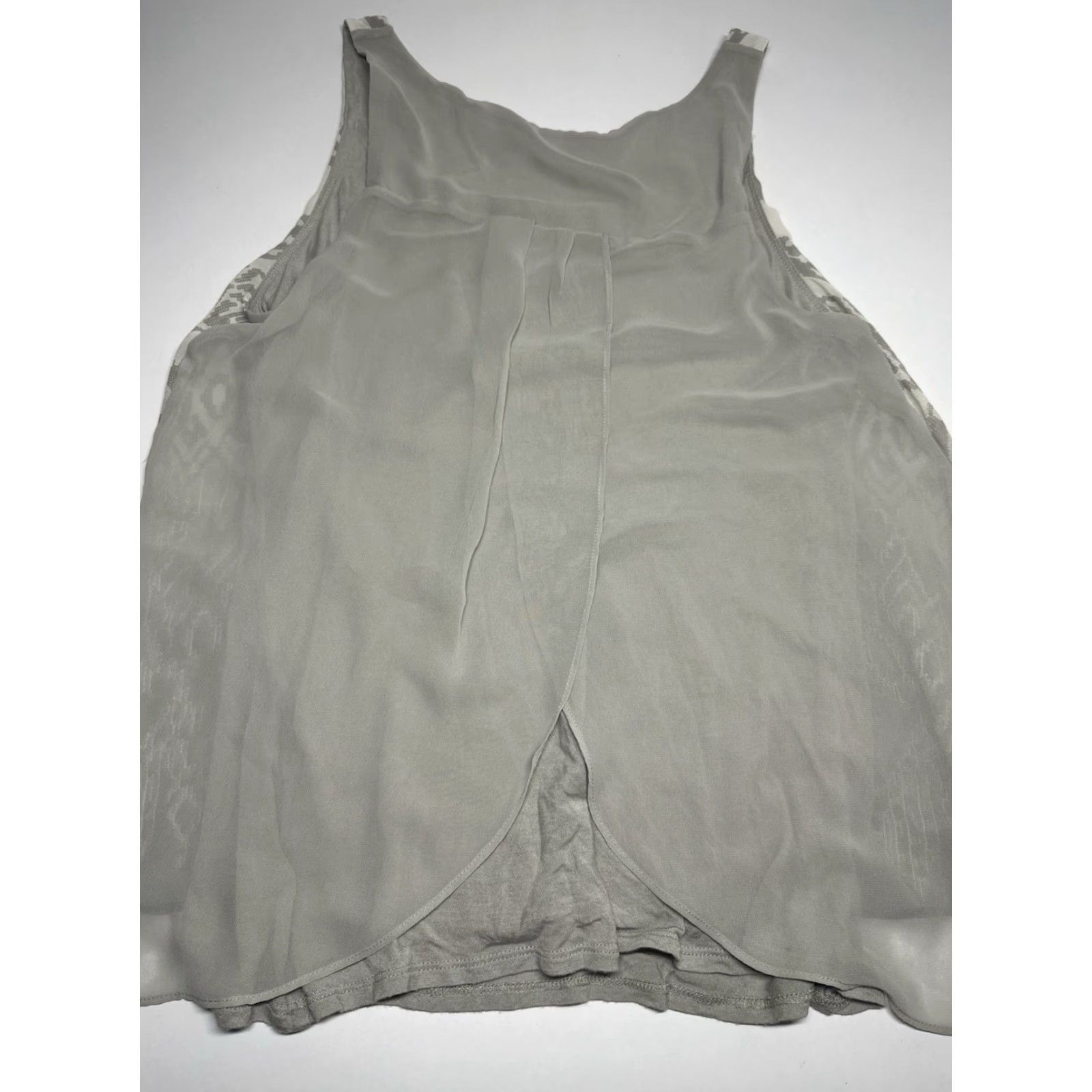 Express Express Women's Embellished Sleeveless Tank Top Grey M Size M / US 6-8 / IT 42-44 - 4 Thumbnail