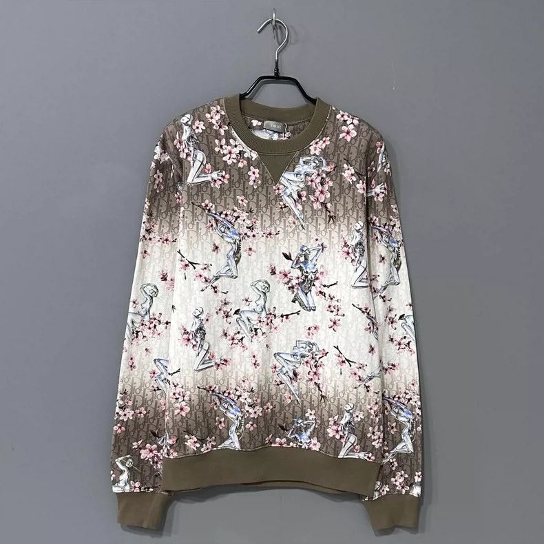 Dior Dior Embroidered Floral Sweatshirt-2506 Size L / US 10 / IT 46 - 2 Thumbnail