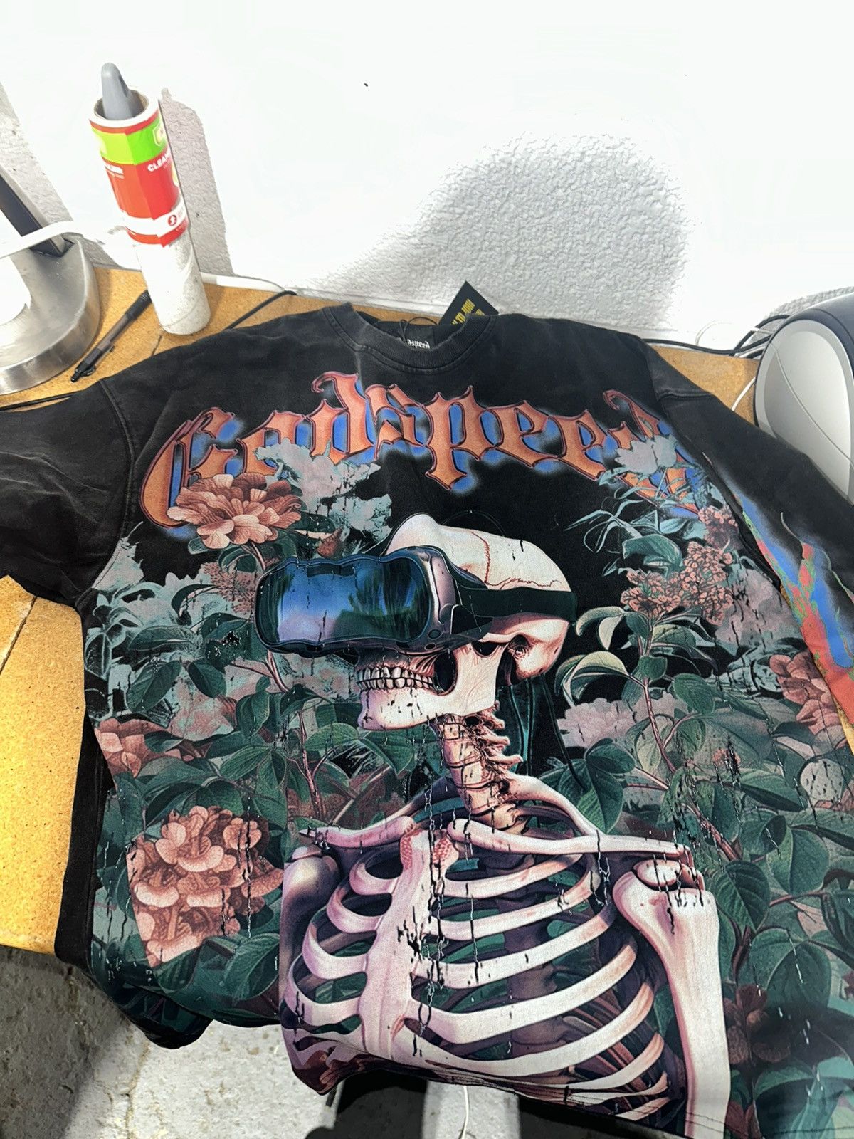 Vision Flowers Long sleeve (black wash)