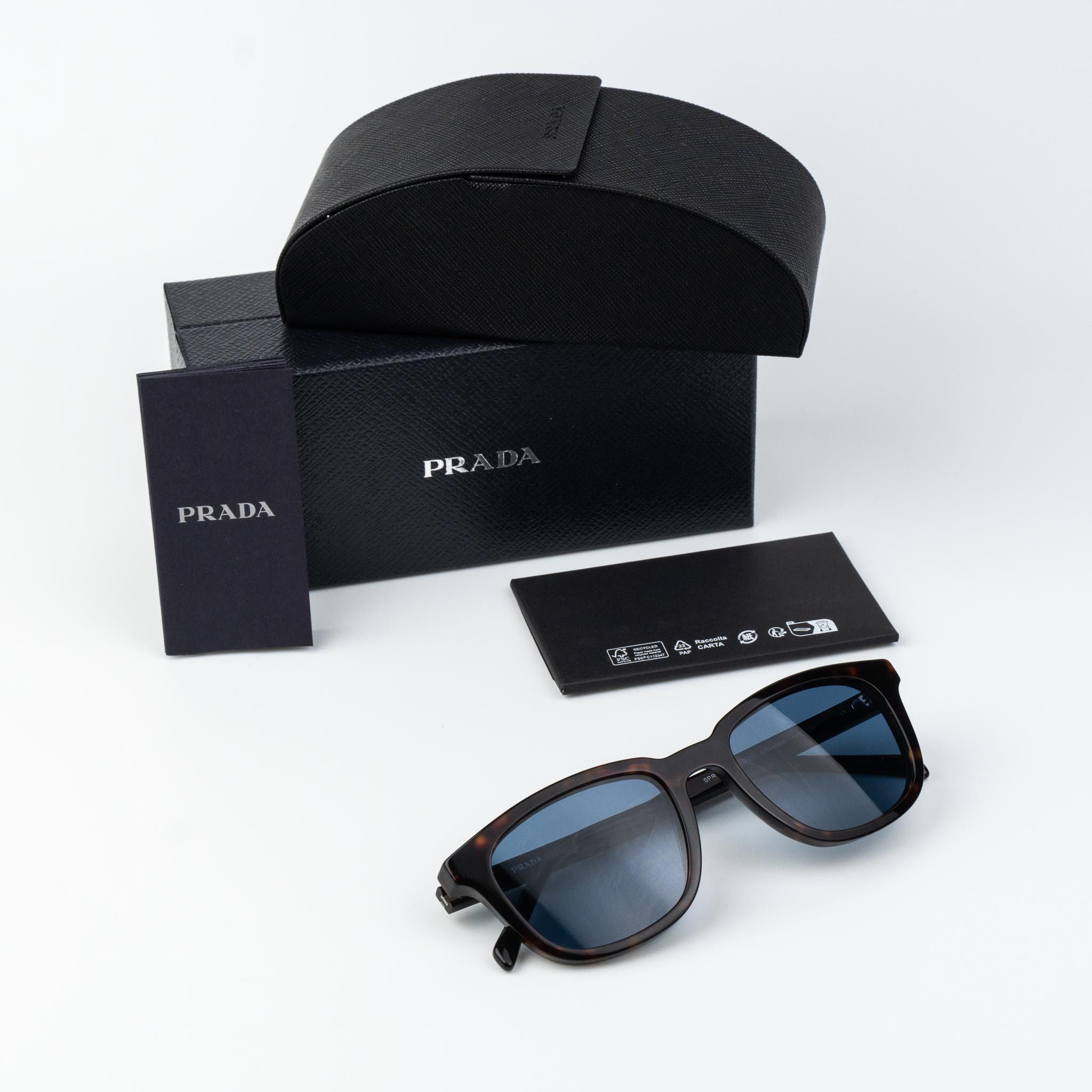 Prada Prada Men Sunglasses Square PRA21S 17N06A NEW AUTHENTIC Size ONE SIZE - 9 Thumbnail