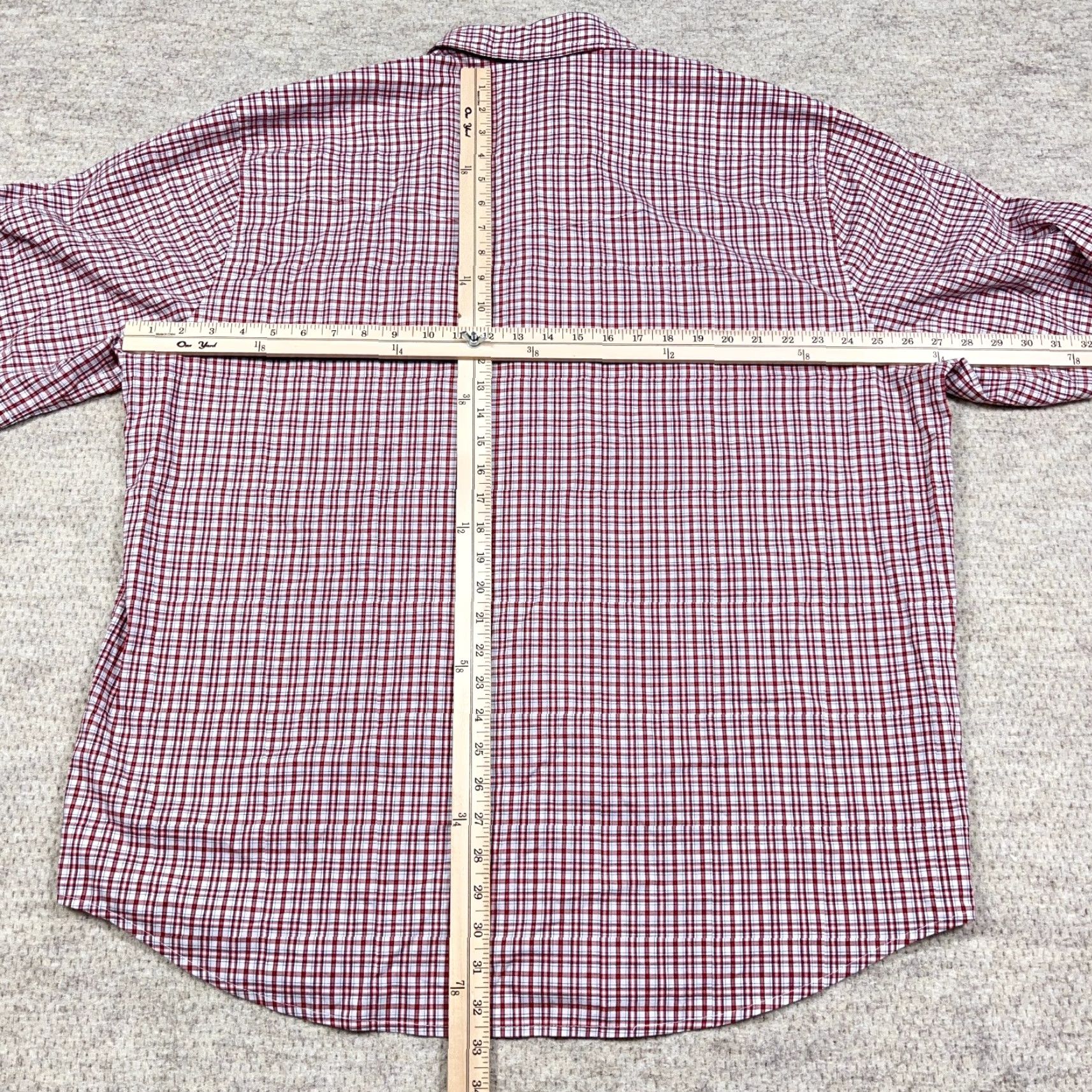 Wrangler Wrangler Shirt Men 2XL Red Plaid Button-Up Western Cowboy Pearl Snap Yoke Pocket Short Sleeve Casual Workwear Classic American Brand: Wrangler Size US XXL / EU 58 / 5 - 5 Thumbnail