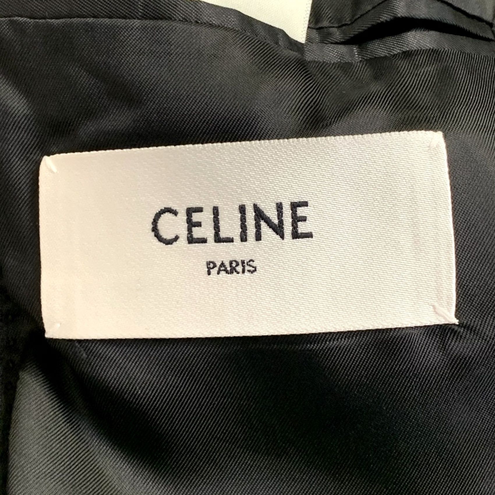 Celine CELINE Size 44 Regular Grey Charcoal Stripe Wool Polyester Suit Size 44R - 7 Thumbnail