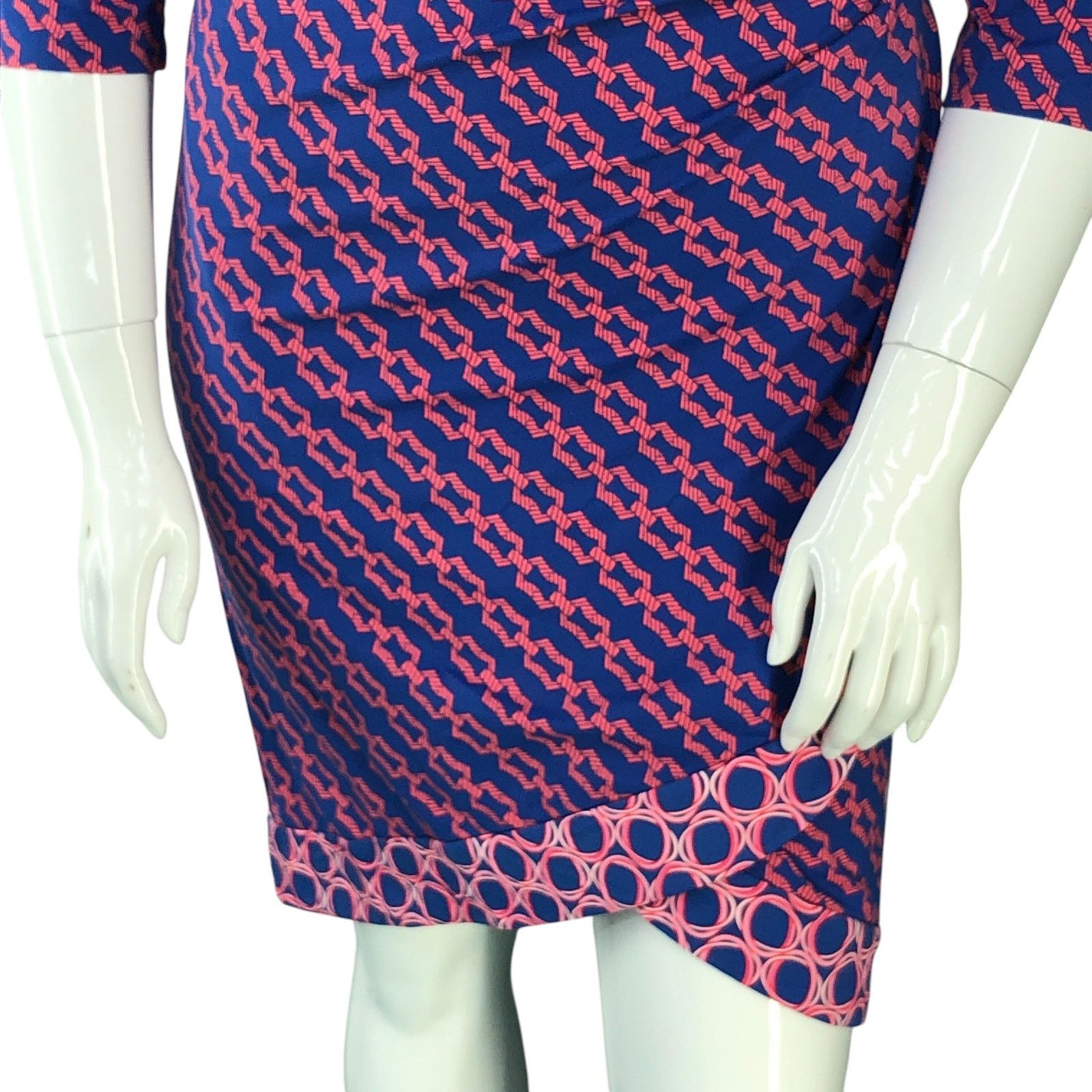 J.McLaughlin J McLaughlin Size L Dress Faux Wrap Catalina Cloth Tulip Hem Size L / US 10 / IT 46 - 3 Thumbnail