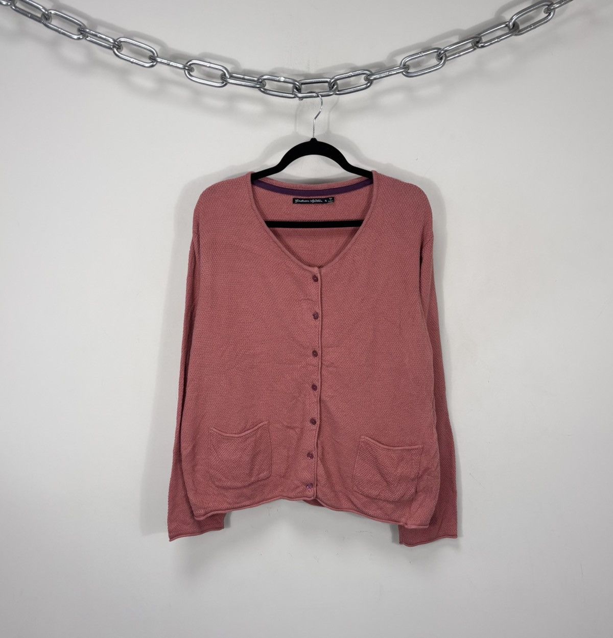 Gudrun Sjoden Gudrun Sjoden Women’s Rose Textured Knit Cardigan Sweater Size XL / US 12-14 / IT 48-50 - 1 Thumbnail