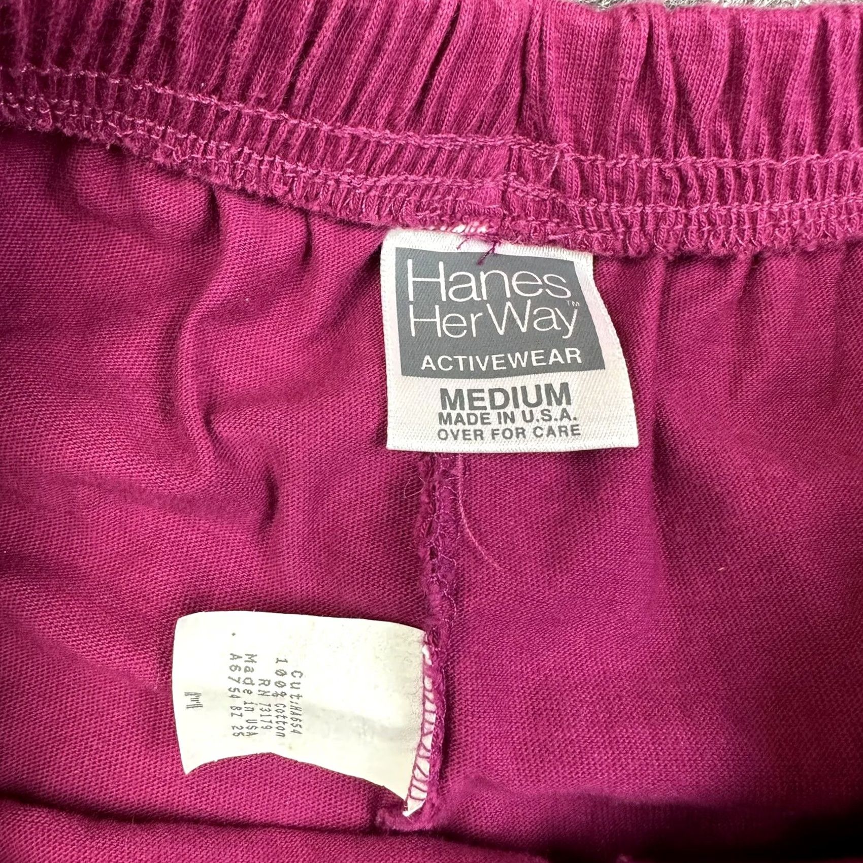 Hanes VINTAGE Hanes Her Way Women Loungewear Sweatpants Pink M Stained 90s Vintage Size 32" / US 10 / IT 46 - 2 Thumbnail