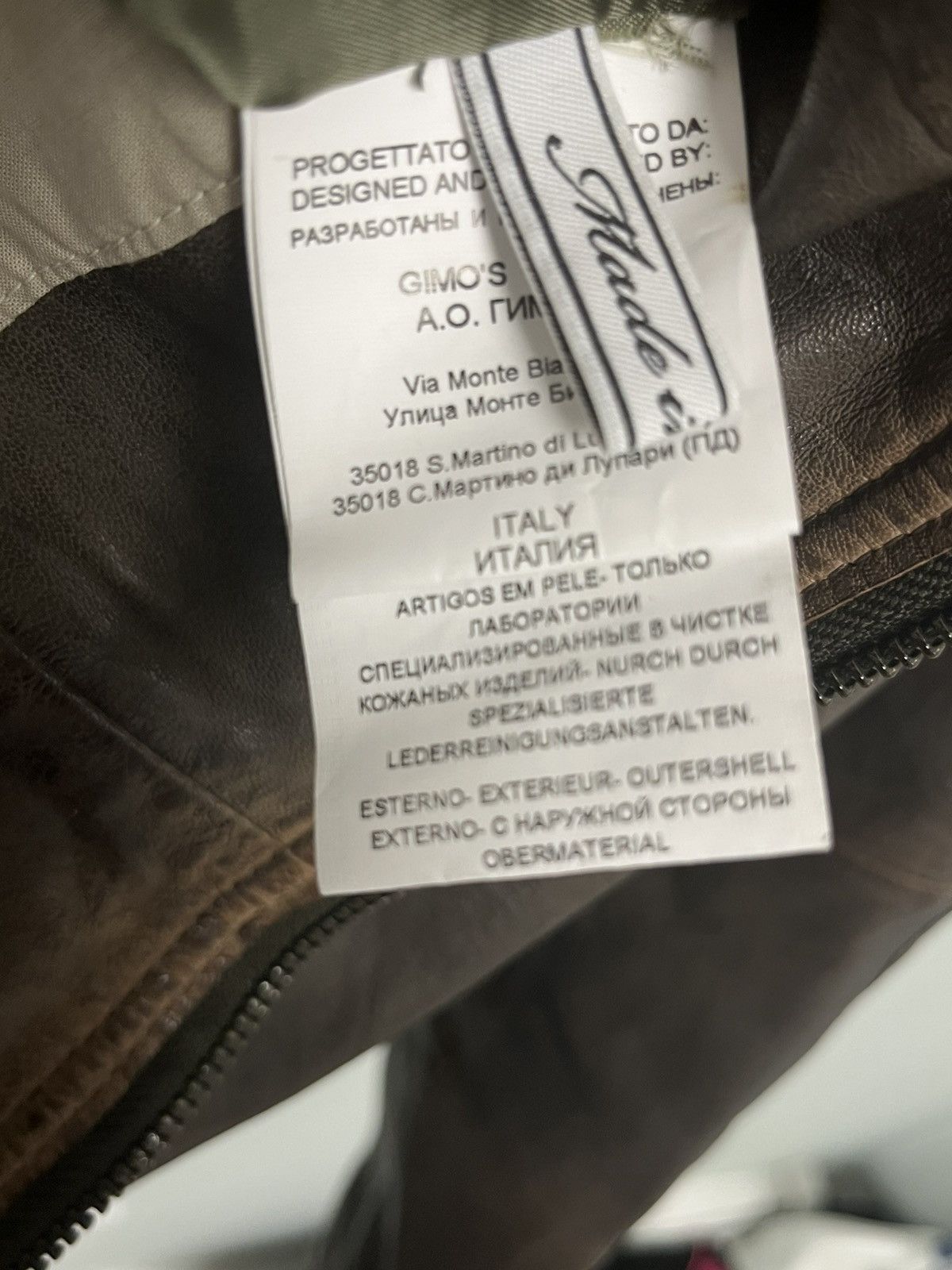 Gimo's Leather jacket. Medium Size US M / EU 48-50 / 2 - 15 Thumbnail