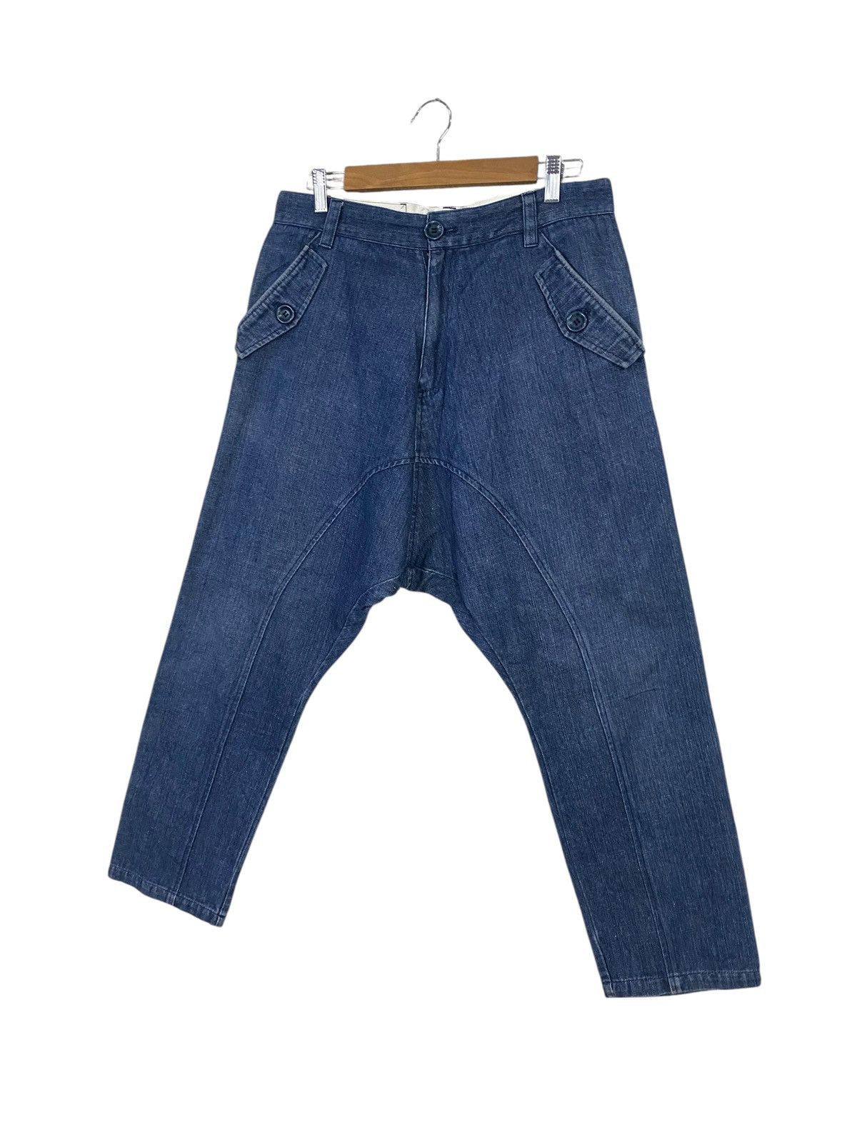 Japanese Brand Rovtski japan high front ballon style denim Size US 31 - 4 Thumbnail