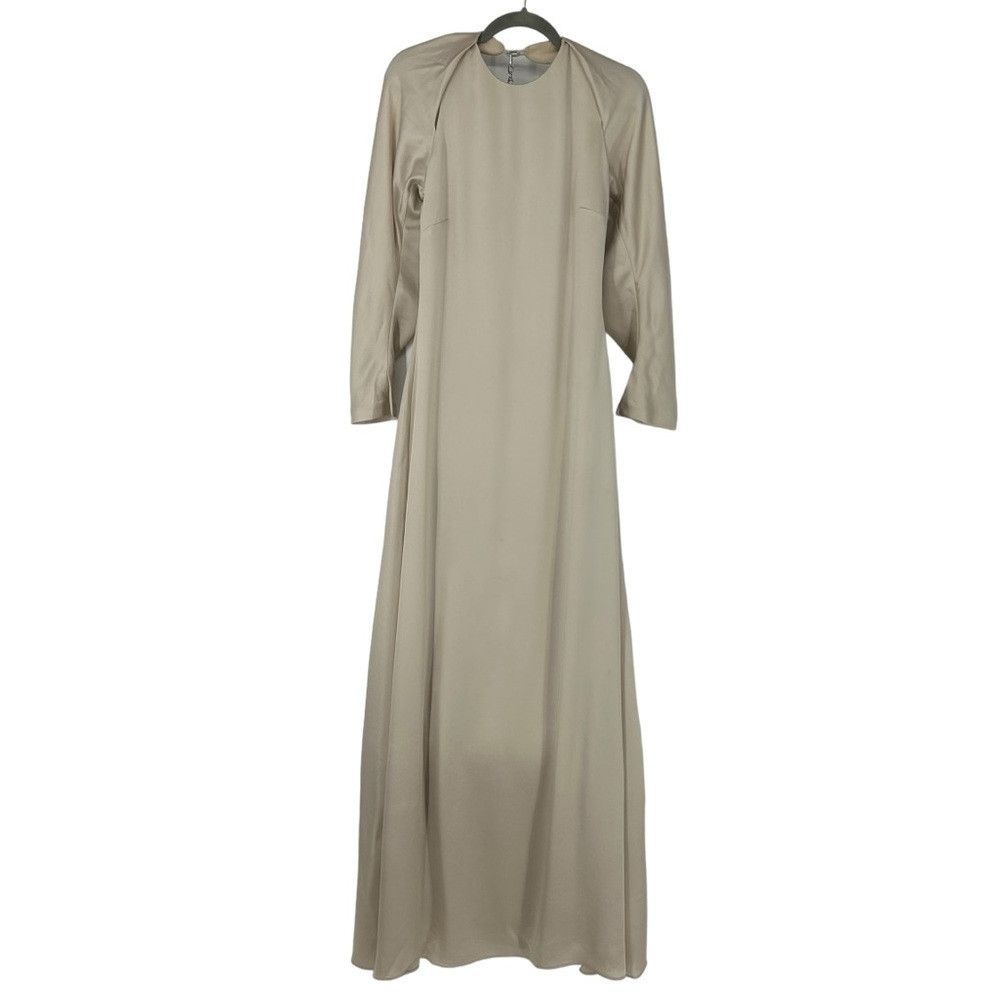 Jonathan Simkhai SIMKHAI CAITYLYN DRAPED OFF SHOULDER GOWN IN CHAMPAGNE WORN Size XS / US 0-2 / IT 36-38 - 2 Thumbnail
