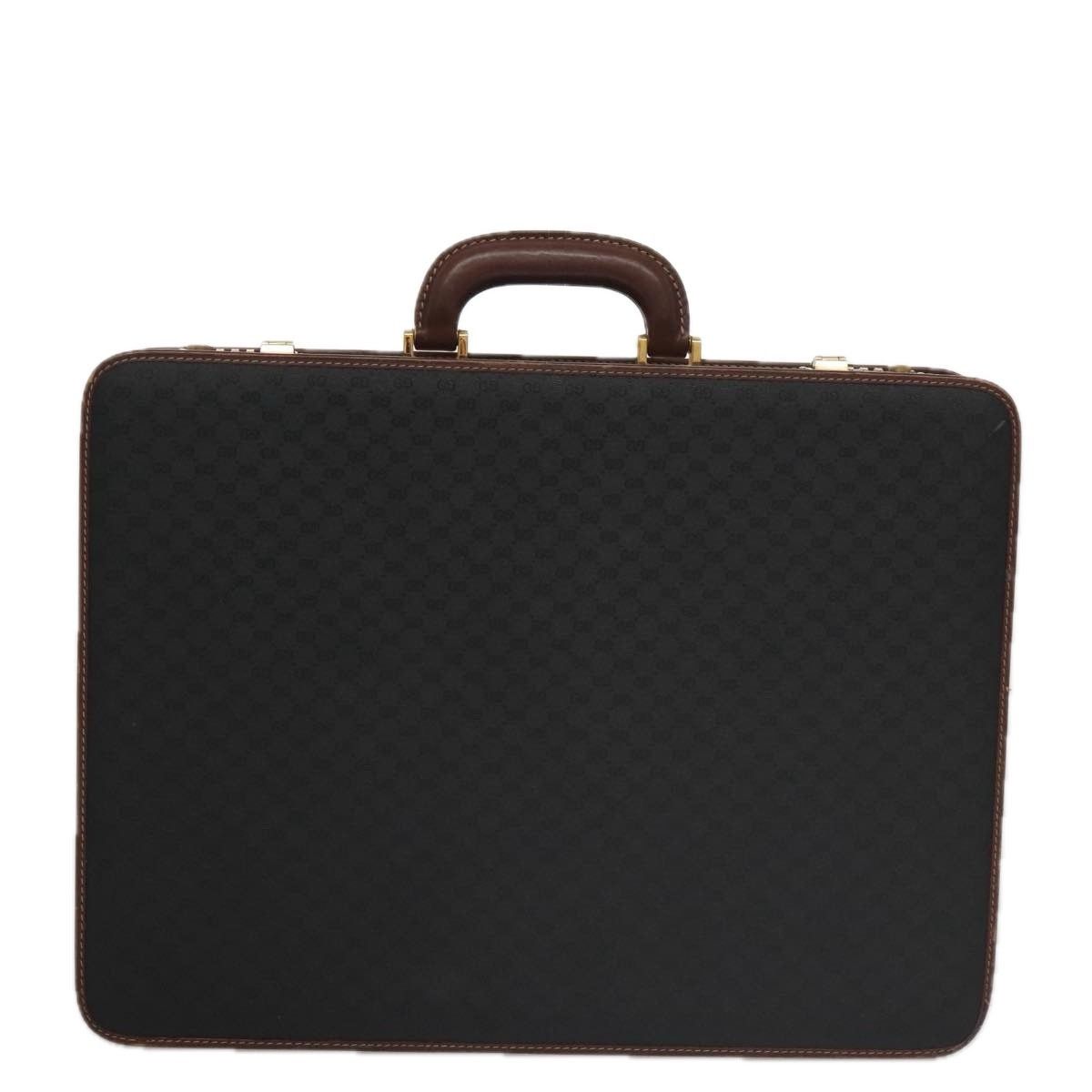 Gucci GUCCI Micro GG Canvas Trunk Black Gold Size ONE SIZE - 3 Thumbnail