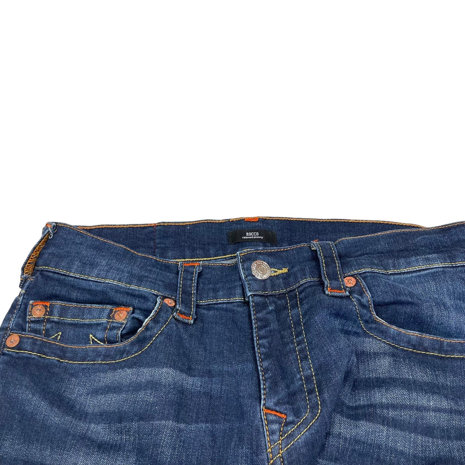 True Religion True Religion Rocco Men's Blue Denim Relaxed Skinny Jeans 32 Size US 32 / EU 48 - 5 Thumbnail