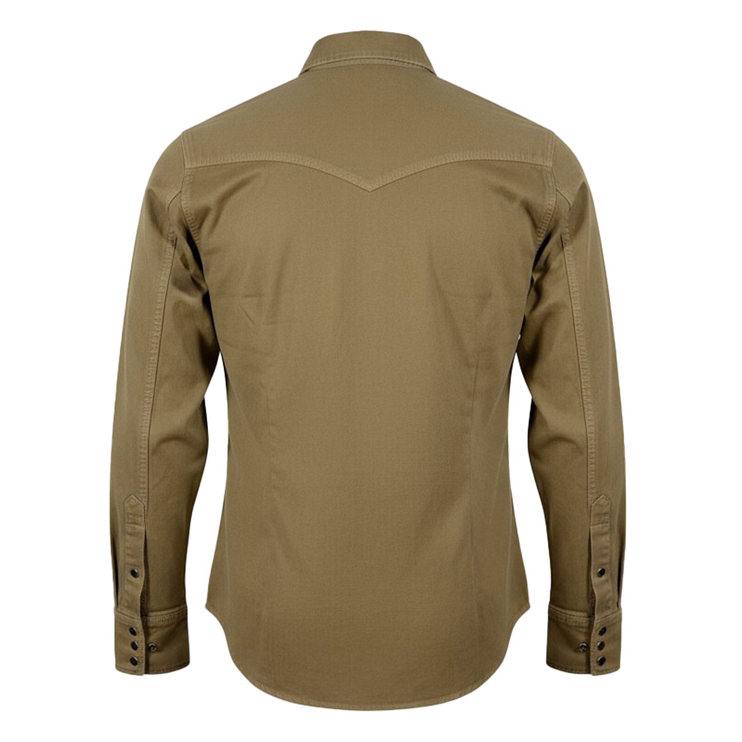 Saint Laurent Paris Saint Laurent Classic Western Shirt Tan Size US M / EU 48-50 / 2 - 2 Thumbnail