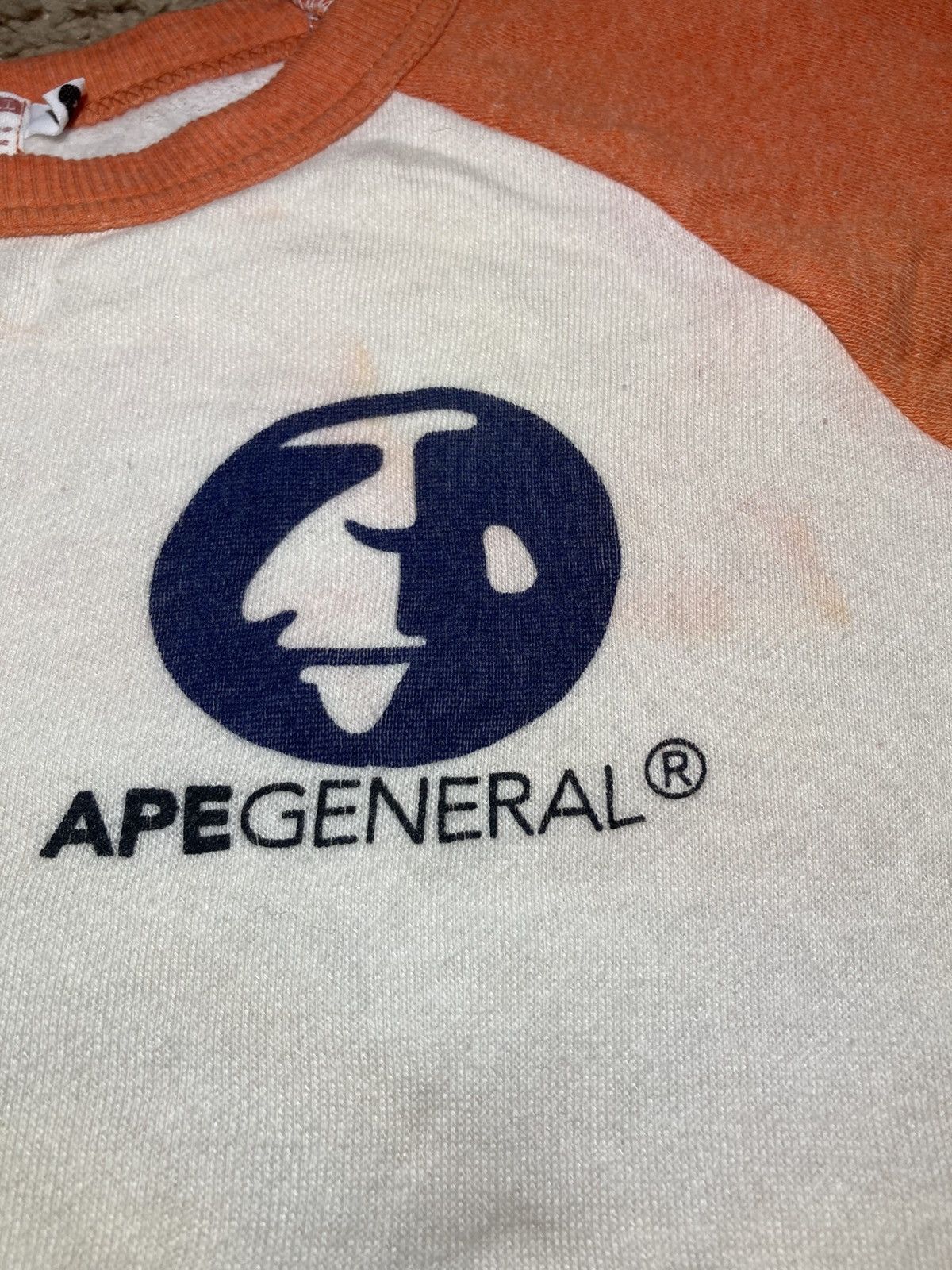 Bape 2000 Bape Raglan Ape General Logo 90s Crop Can Nigo OG Size US S / EU 44-46 / 1 - 4 Thumbnail