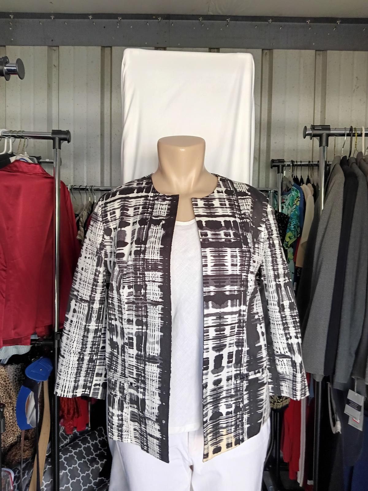 Chicos Chico's Women's Artistic Print Jacket Size S / US 4 / IT 40 - 1 Thumbnail