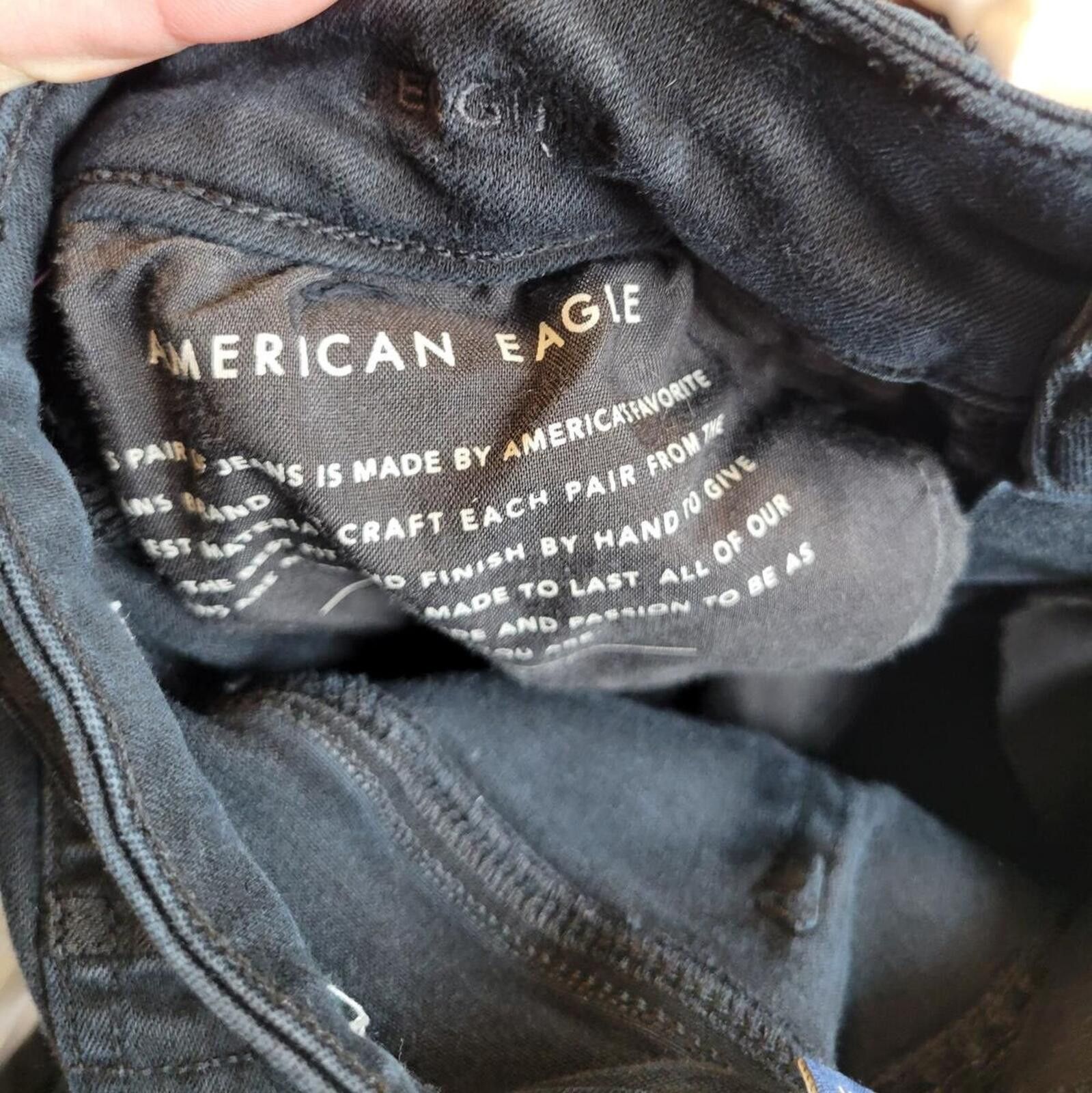 American Eagle Outfitters American Eagle Black Stretch Skinny Jeans Size 30" / US 8 / IT 44 - 5 Thumbnail