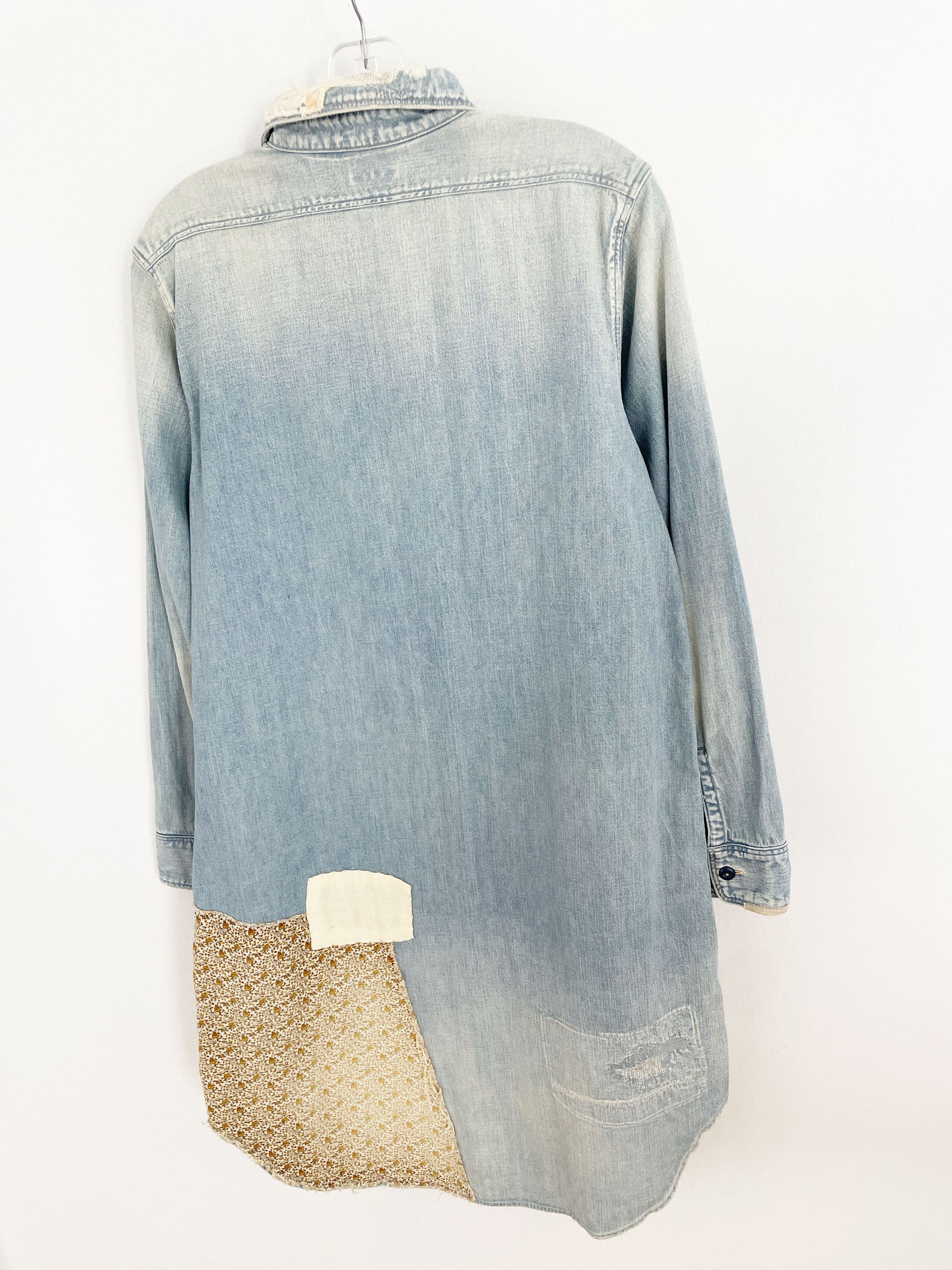 Kapital Kountry Patchwork Denim Dress Size S / US 4 / IT 40 - 9 Thumbnail