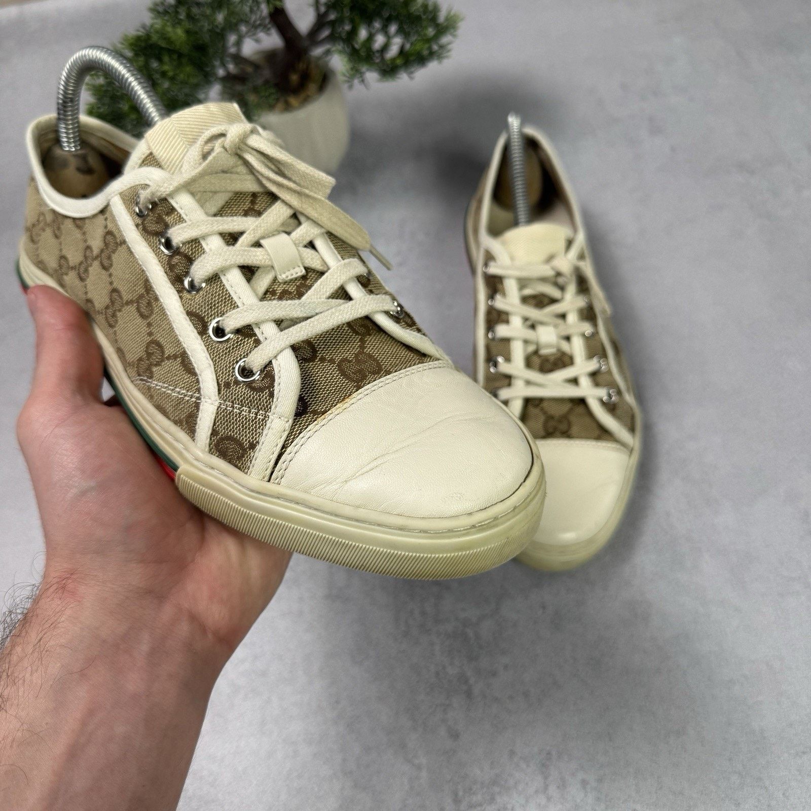 Gucci Gucci Cloth Trainers Canvas GG Monogram Men Size 40 US 7 Size US 7 / IT 37 - 6 Thumbnail
