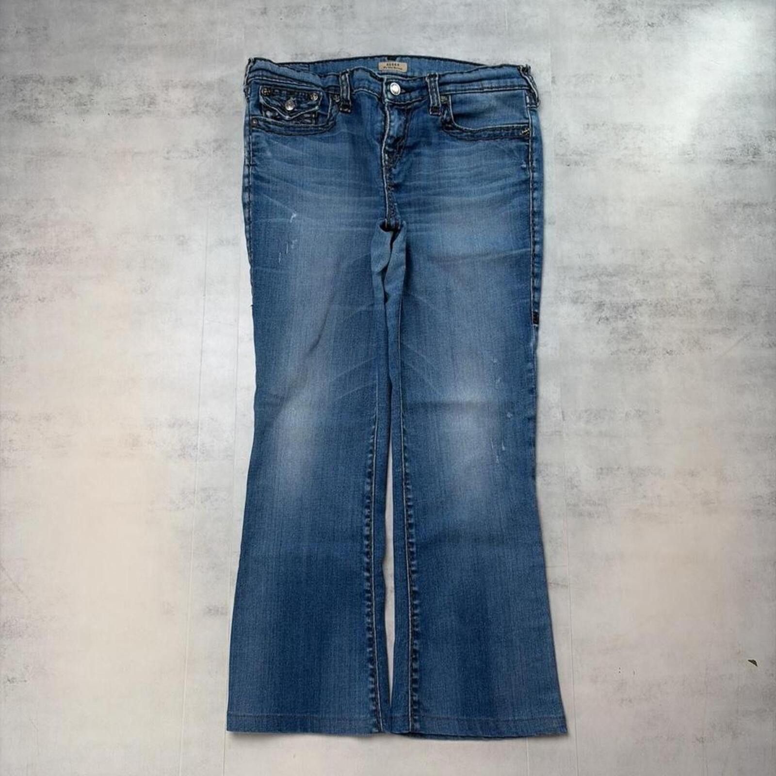 True Religion Y2K Blue True Religion Beca Mid Rise Bootcut Denim Jeans Size 42" / US 20 - 2 Thumbnail