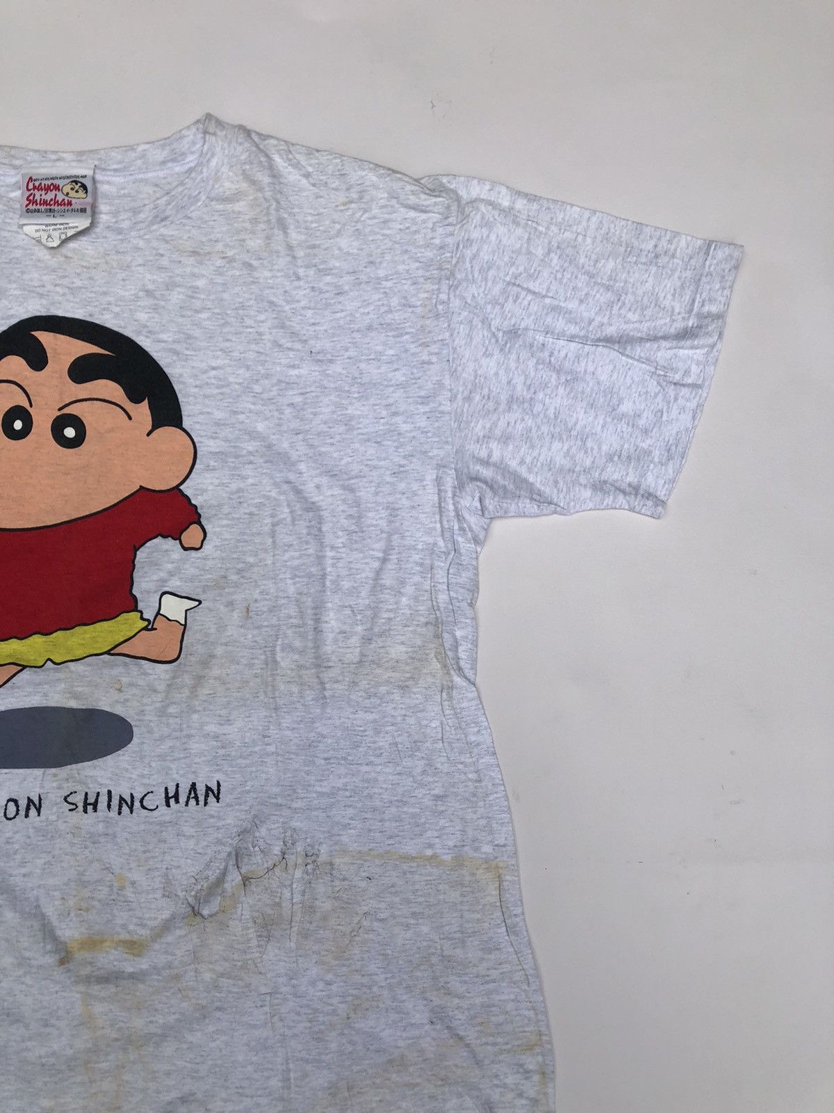 Anime × Beauty Beast × Japanese Brand Vintage Distressed Crayon Shincan Tshirt Tee Size US L / EU 52-54 / 3 - 2 Thumbnail