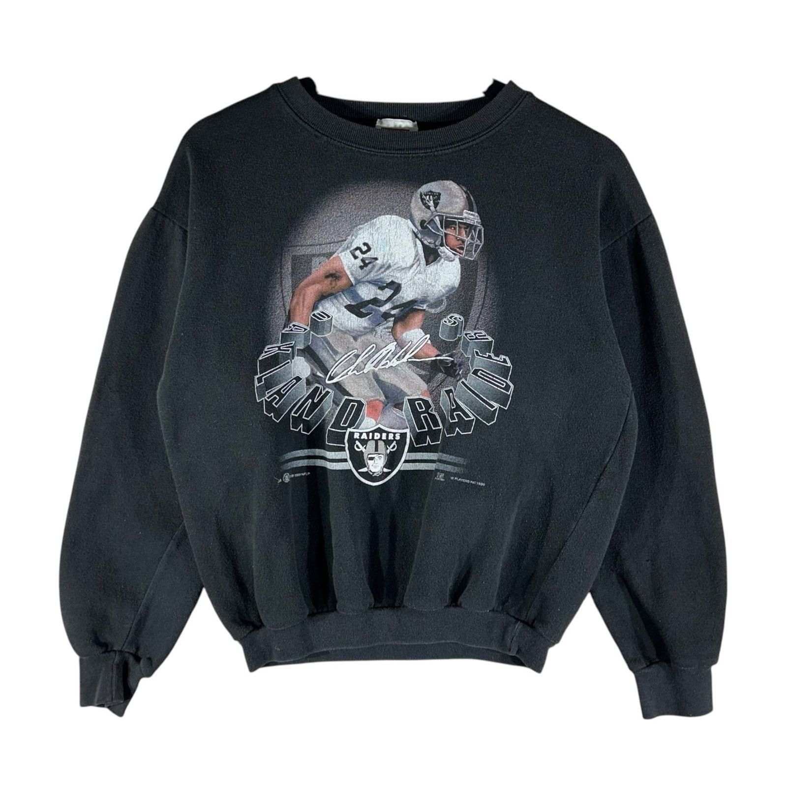 Vintage Vintage Oakland Raiders Charles Woodson NFL Crewneck XL Size US XL / EU 56 / 4 - 1 Thumbnail