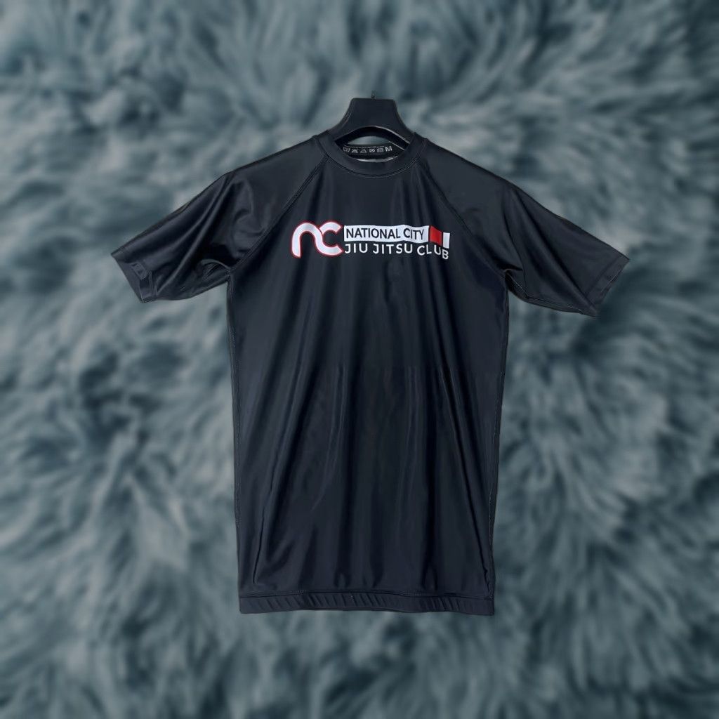 Vintage Jiu Jitsu National City Club Rashguard MMA Shirt Mens Medium Black Short Sleeve Shirt Size US M / EU 48-50 / 2 - 1 Thumbnail