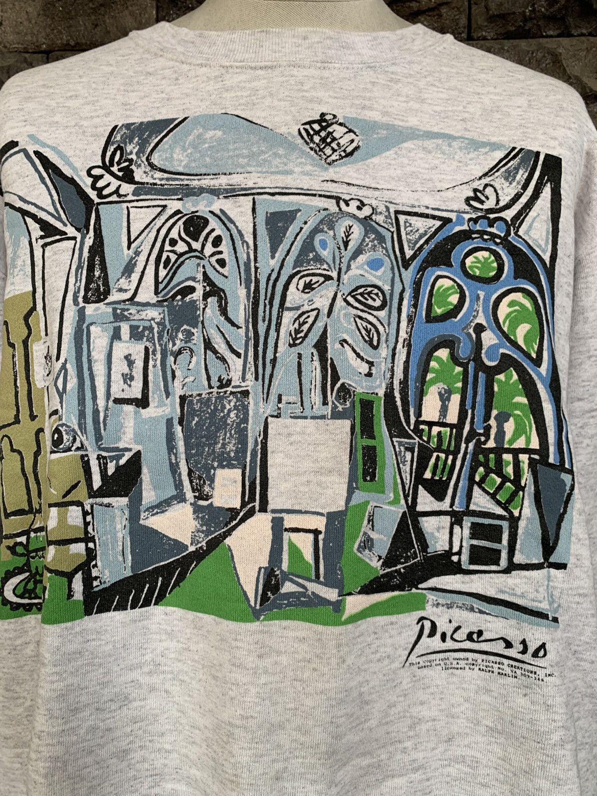 Arts & Science Vintage 90s Pablo Picasso Artwork / Art Sweatshirt Size US L / EU 52-54 / 3 - 2 Thumbnail