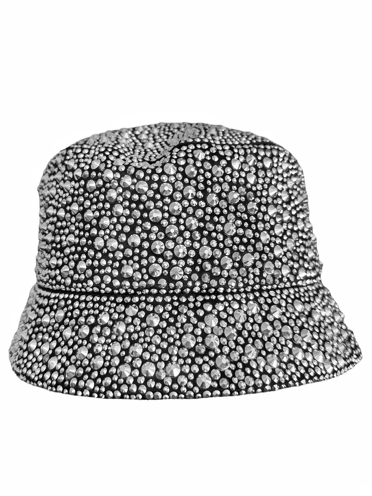Prada $2,650 FIRE Crystal Stud Silk Bucket Hat Size ONE SIZE - 8 Thumbnail
