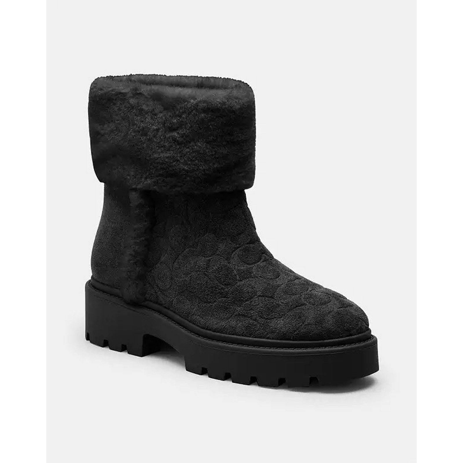 Coach NWT Coach Women's Chunky Sherpa Bootie Suede Black US 7.5 Size US 7.5 / IT 37.5 - 8 Thumbnail