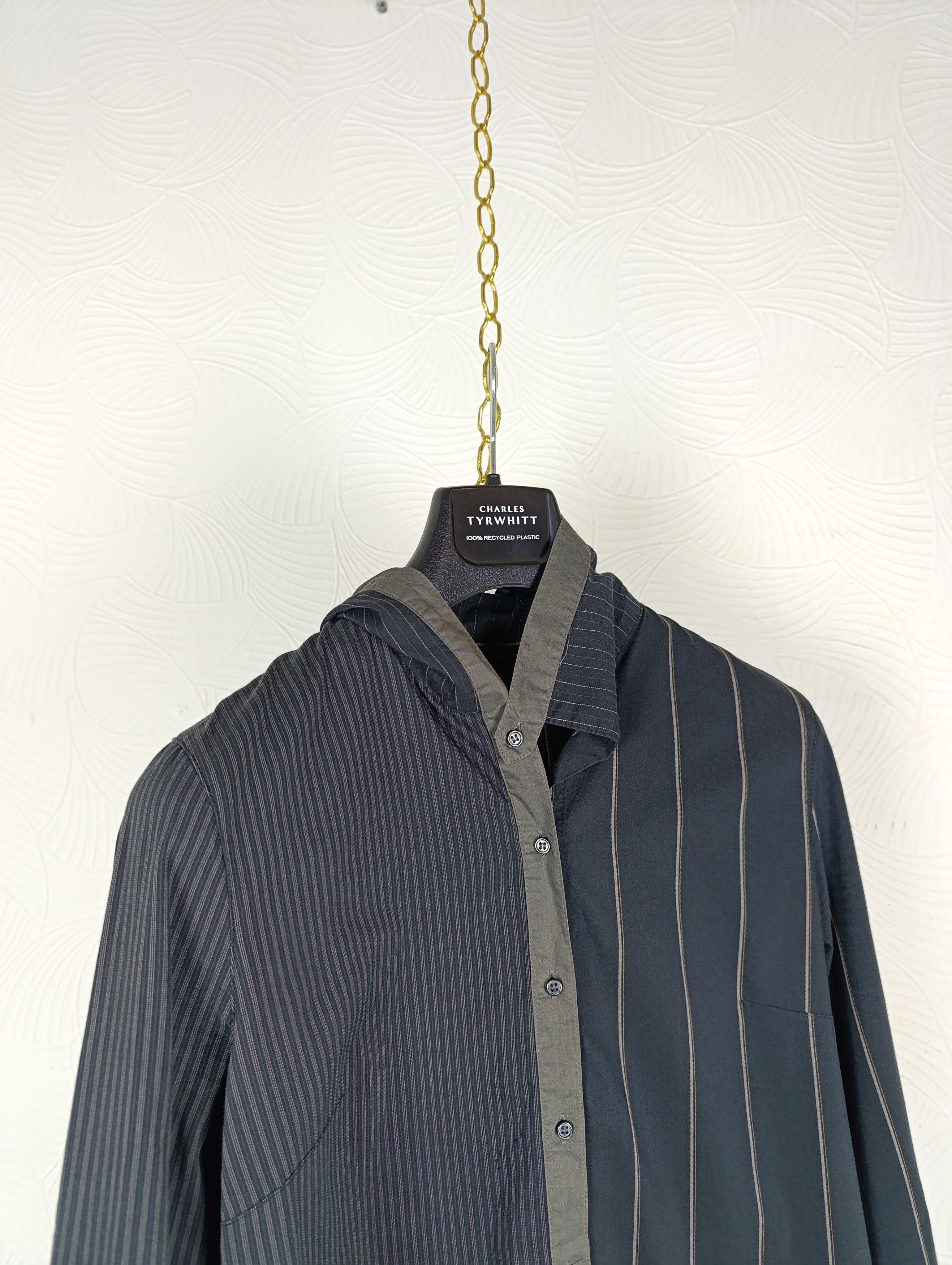 Cop Copine COP COPINE 1989 RECYCLED CUT AND SEW ASYMMETRIC LONG SHIRT Size S / US 4 / IT 40 - 6 Thumbnail