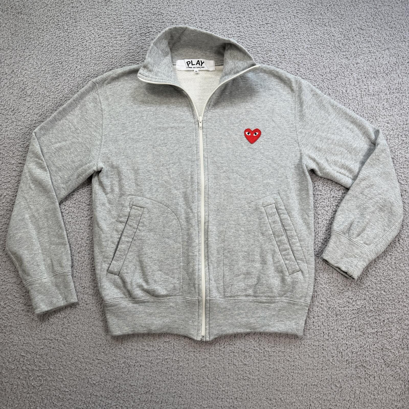 Comme des Garcons PLAY Comme des Garçons Gray Multi Heart Full Zip Jacket M Size US M / EU 48-50 / 2 - 1 Thumbnail