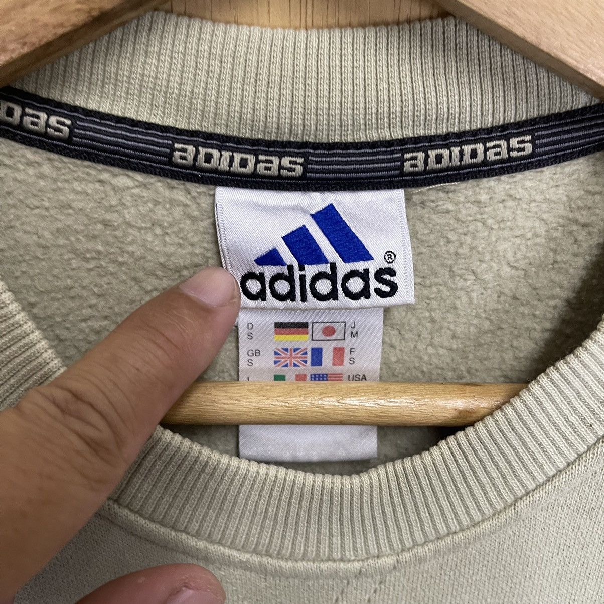 Adidas × Vintage 90s Adidas Big Logo Embroidery Pullover Crewneck Sweatshirt Size US L / EU 52-54 / 3 - 10 Thumbnail