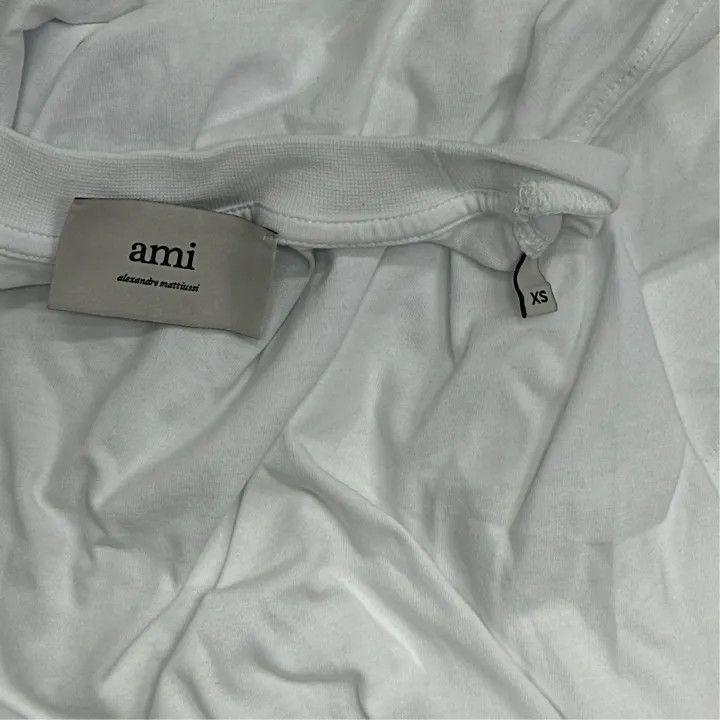 AMI AMI Heart Logo Embroidered Cotton T-Shirt -2507 Size US XS / EU 42 / 0 - 2 Thumbnail